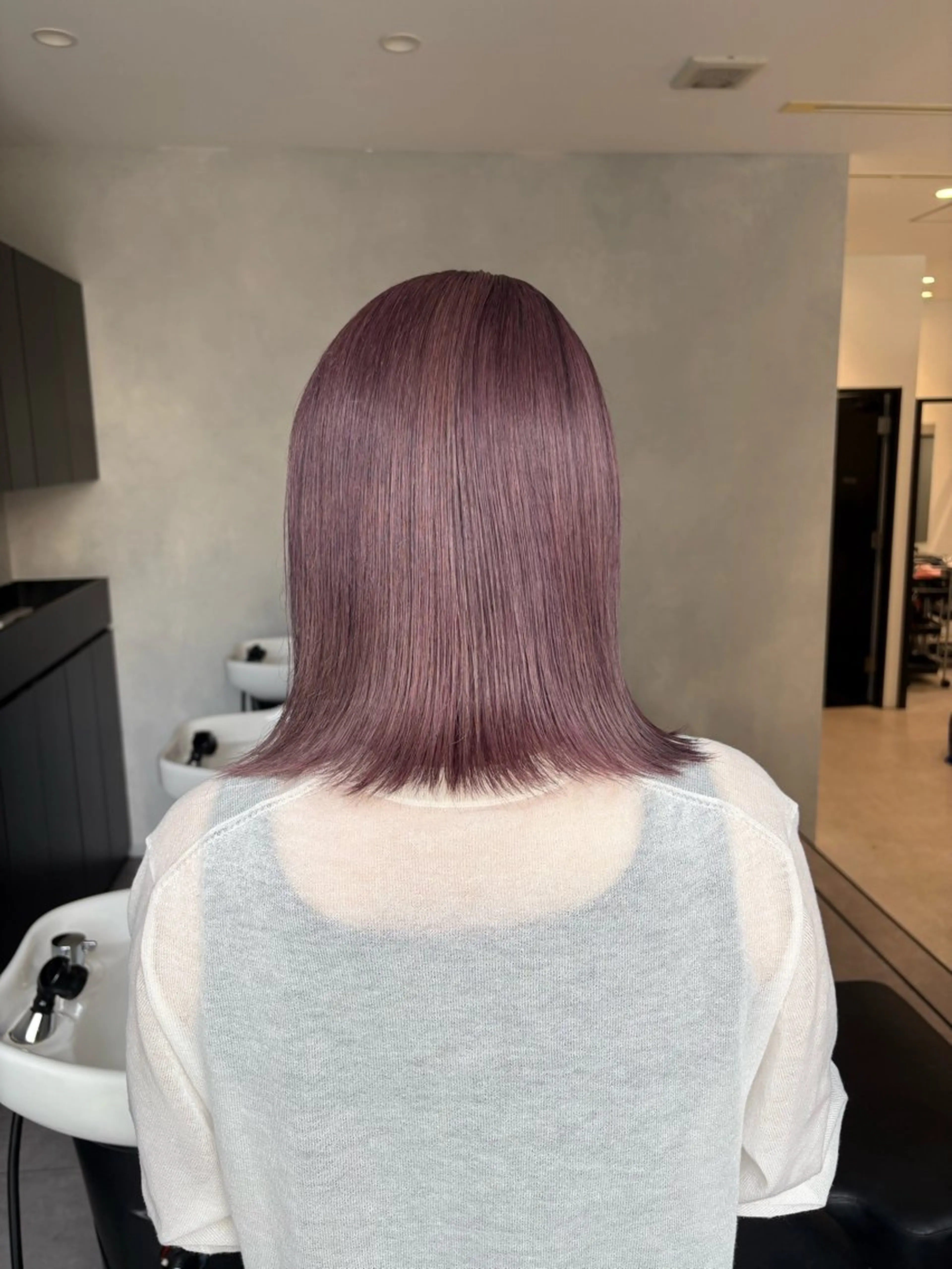 ミディアム カラー カット ヘアカラー 吉武 茂暉のヘアスタイル