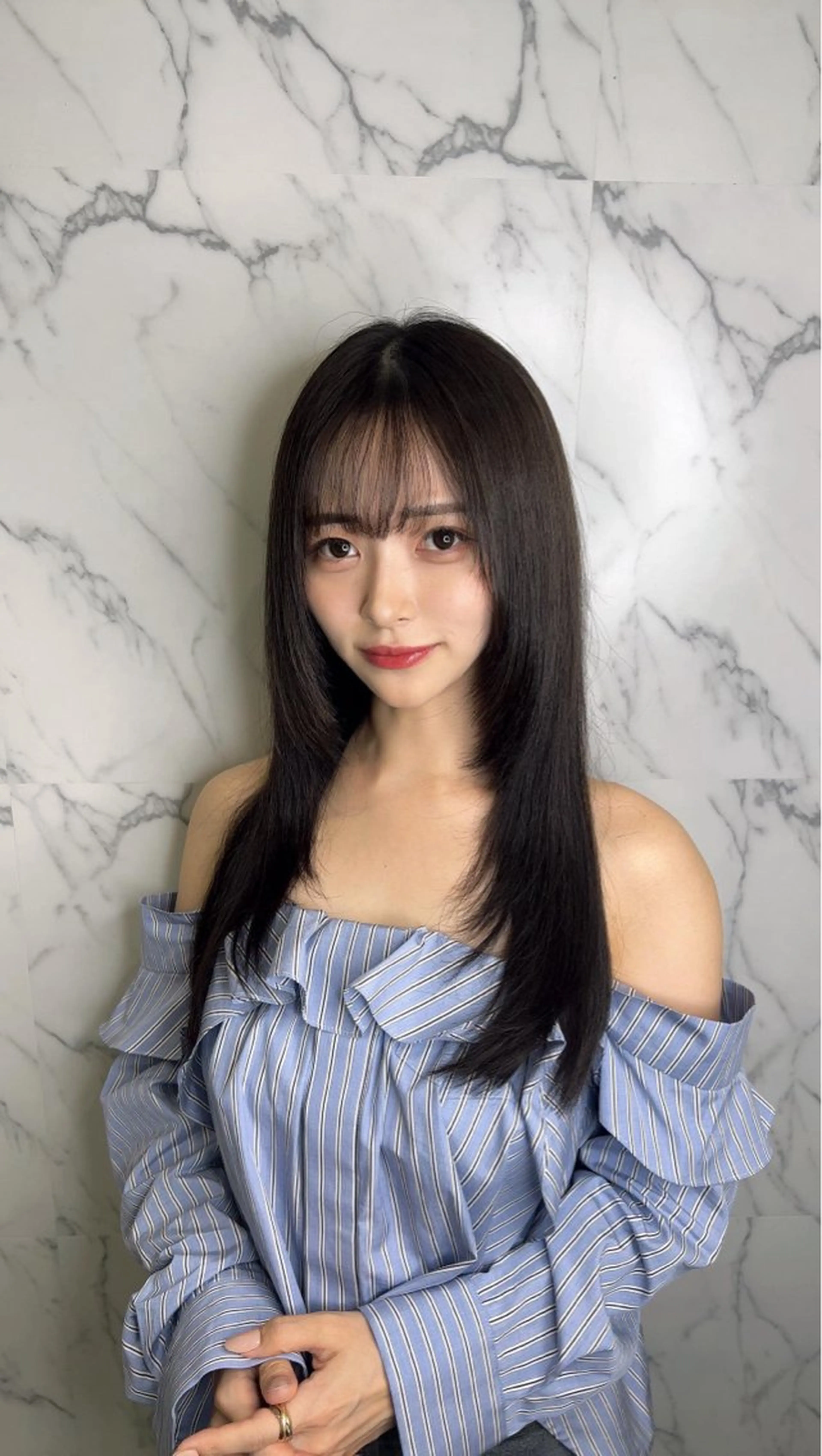 セミロング カット ヘアカラー 秋葉原　柏木絢汰 ✨当日予約okのヘアスタイル