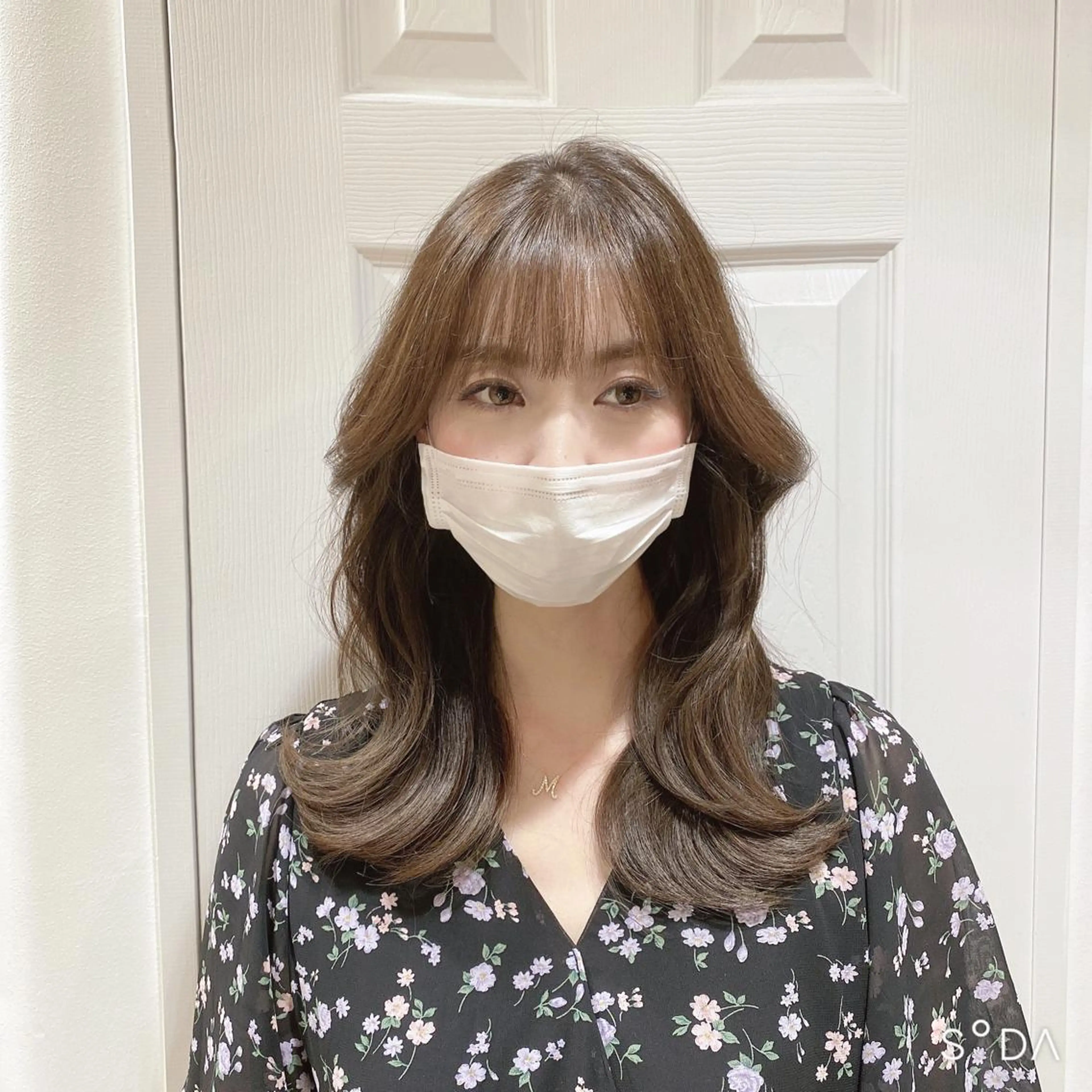 セミロング カット ヘアカラー トリートメント パーソナルカラー lapiax阿部のヘアスタイル