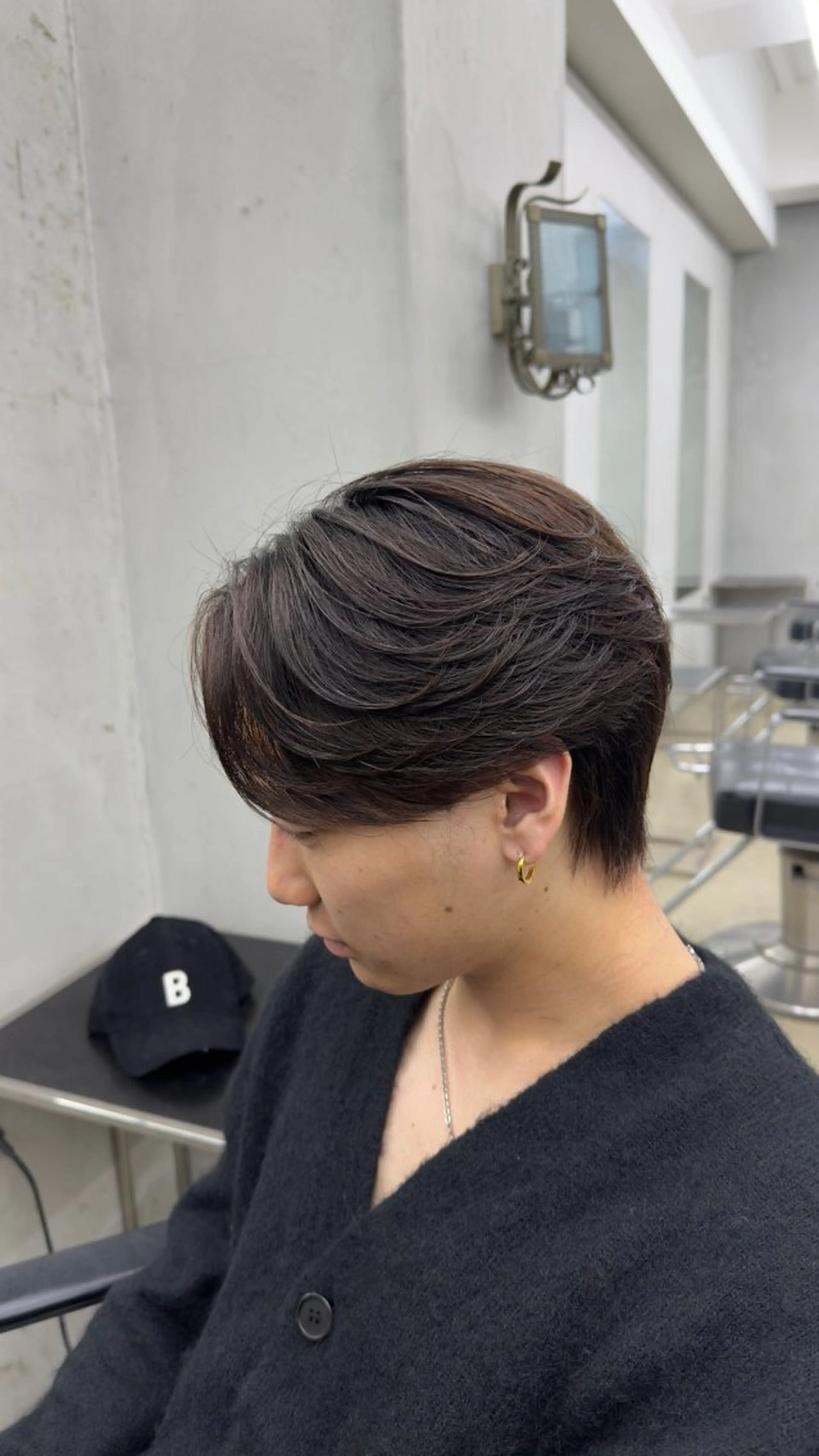 パーマ メンズ 田中 辰弥のヘアスタイル