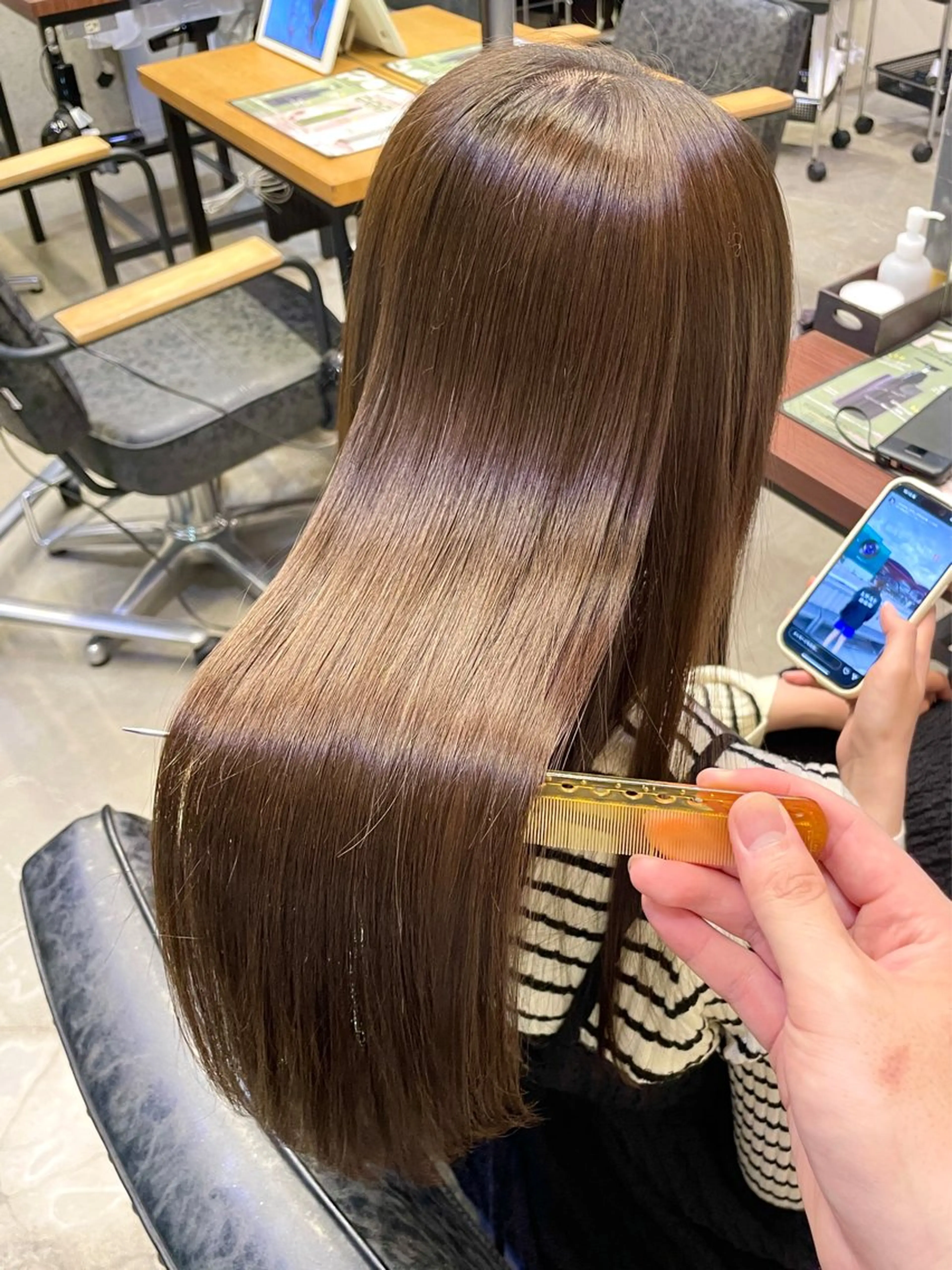 ロング 西大島美容師 渡部仁太のヘアスタイル