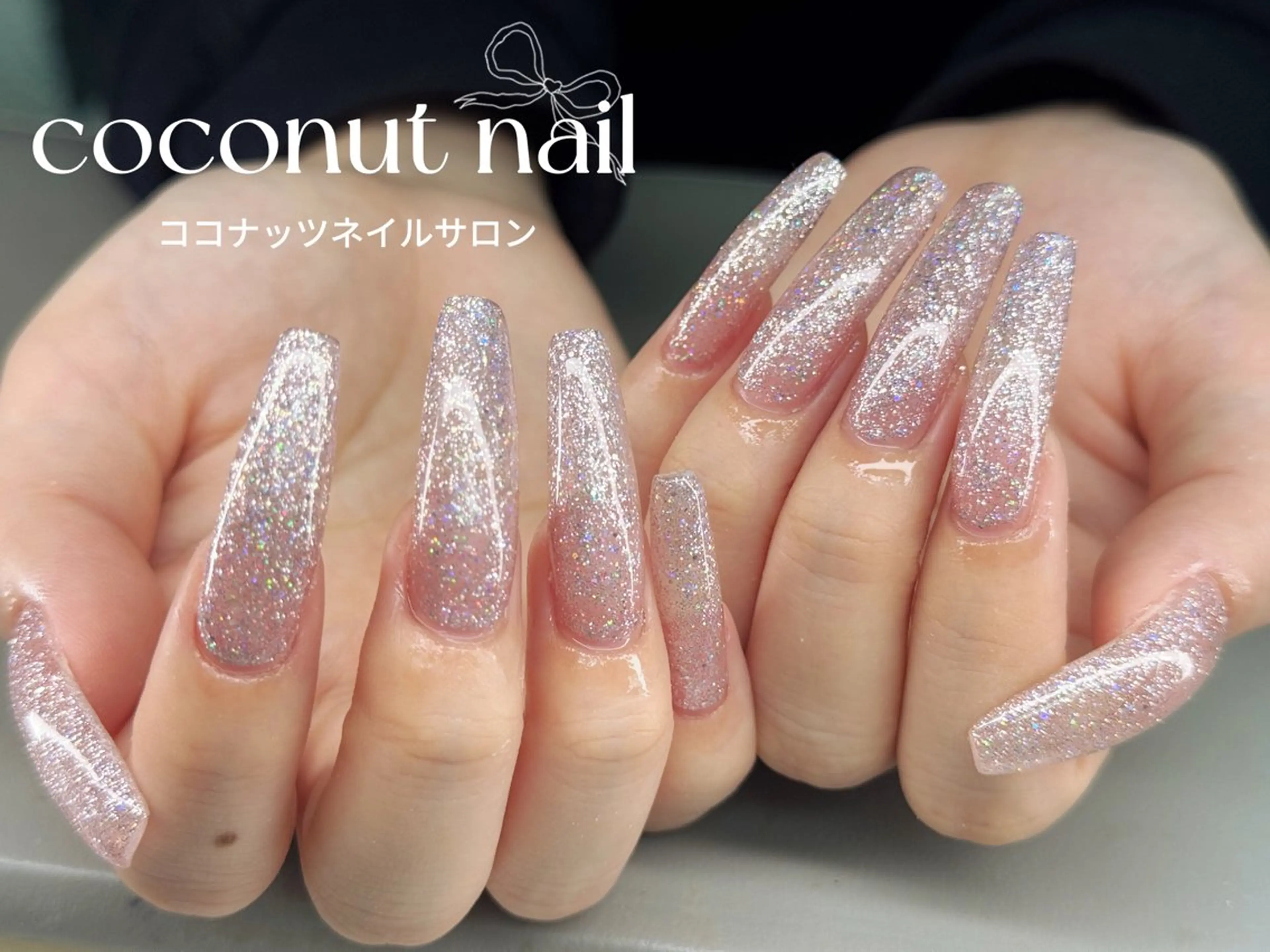 ネイル べっ甲ネイル フレンチネイル キラキラネイル マグネットネイル 大理石ネイル(マーブル) ハンドネイル 神田 ココナッツのネイルデザイン