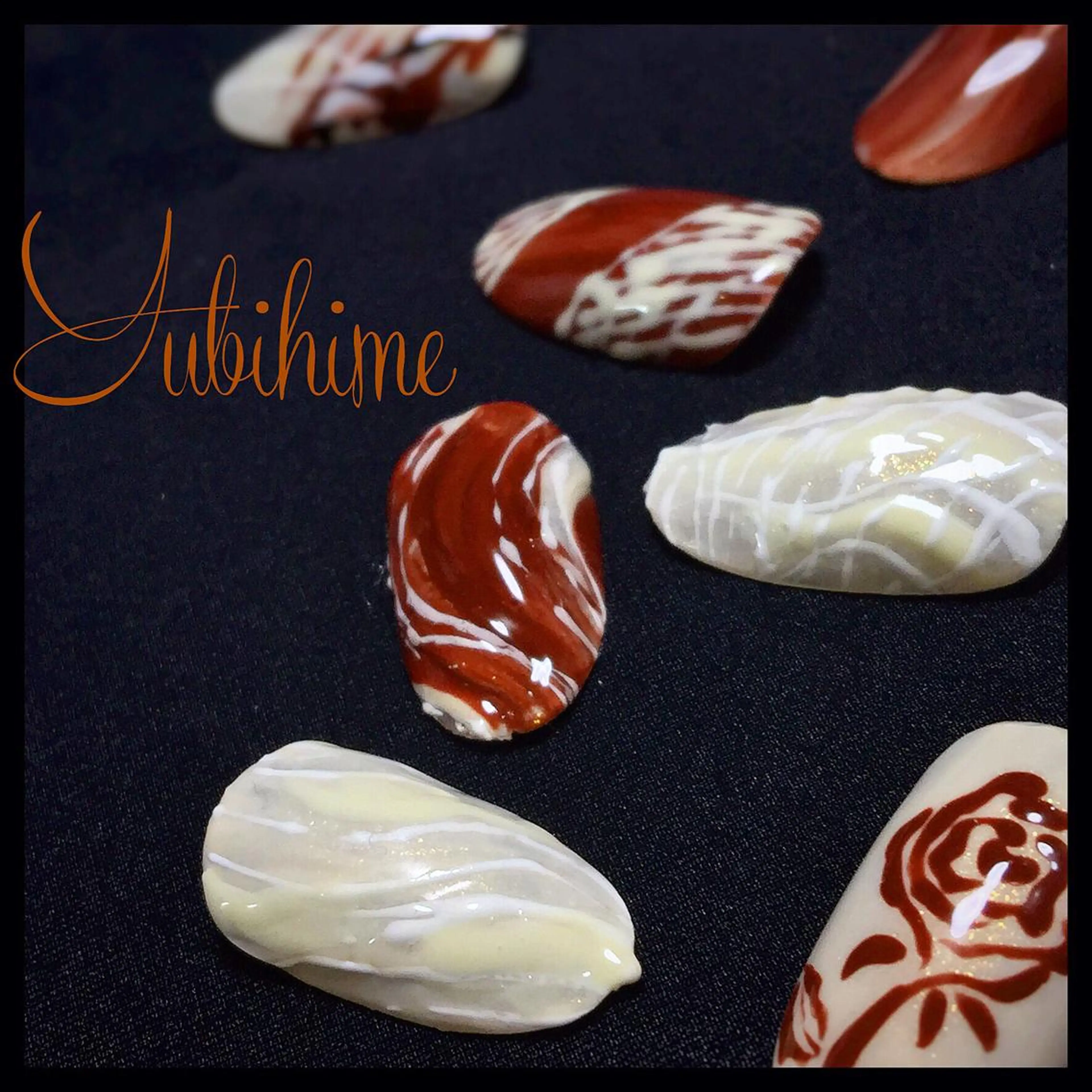 ネイル アートネイル ジェルネイル シンプルネイル バレンタイン ARTスクールサロン お・タマゴのネイルデザイン