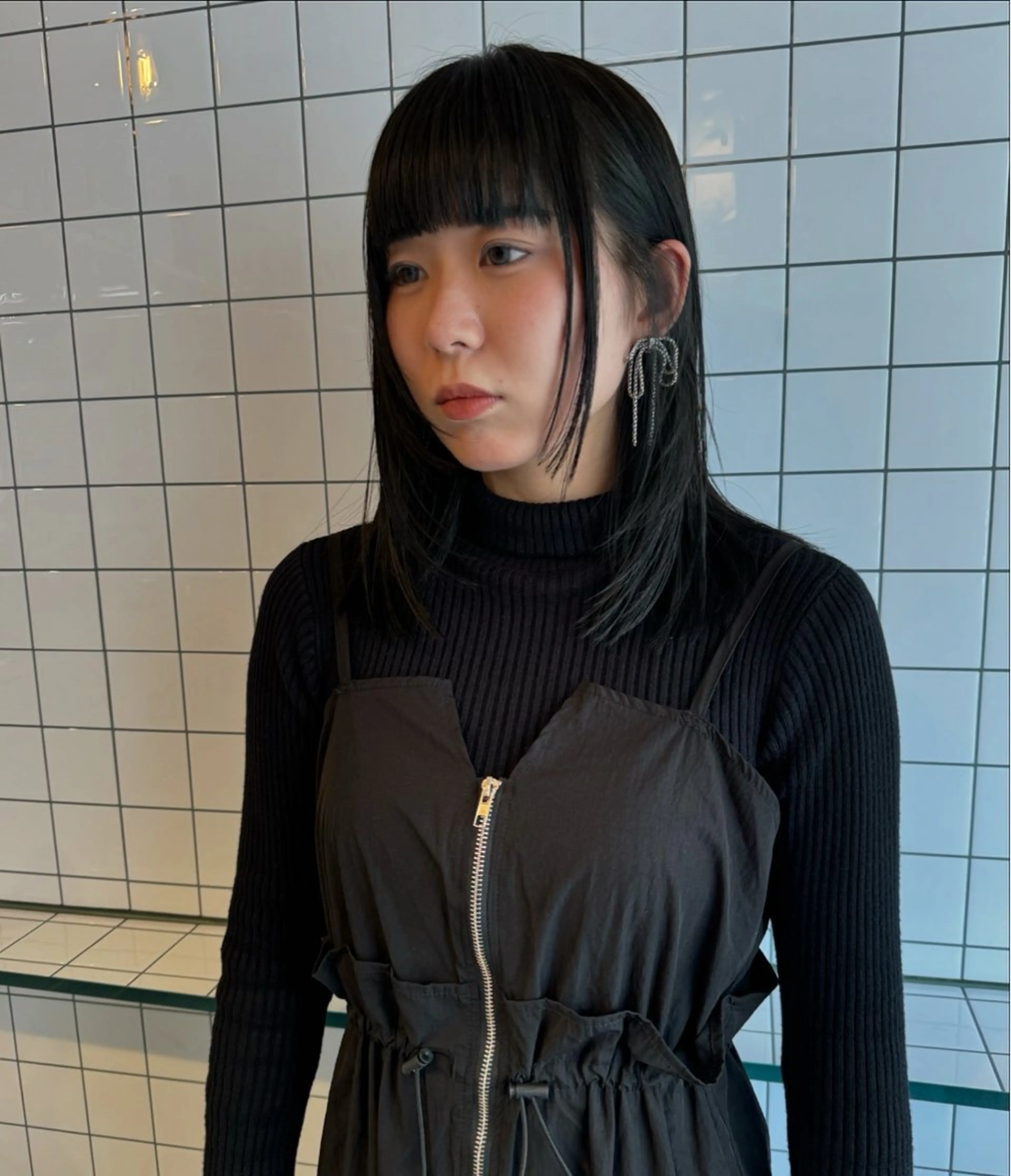 ミディアム カラー カット ヘアカラー トリートメント レイヤーウルフ エクステ磯部のヘアスタイル