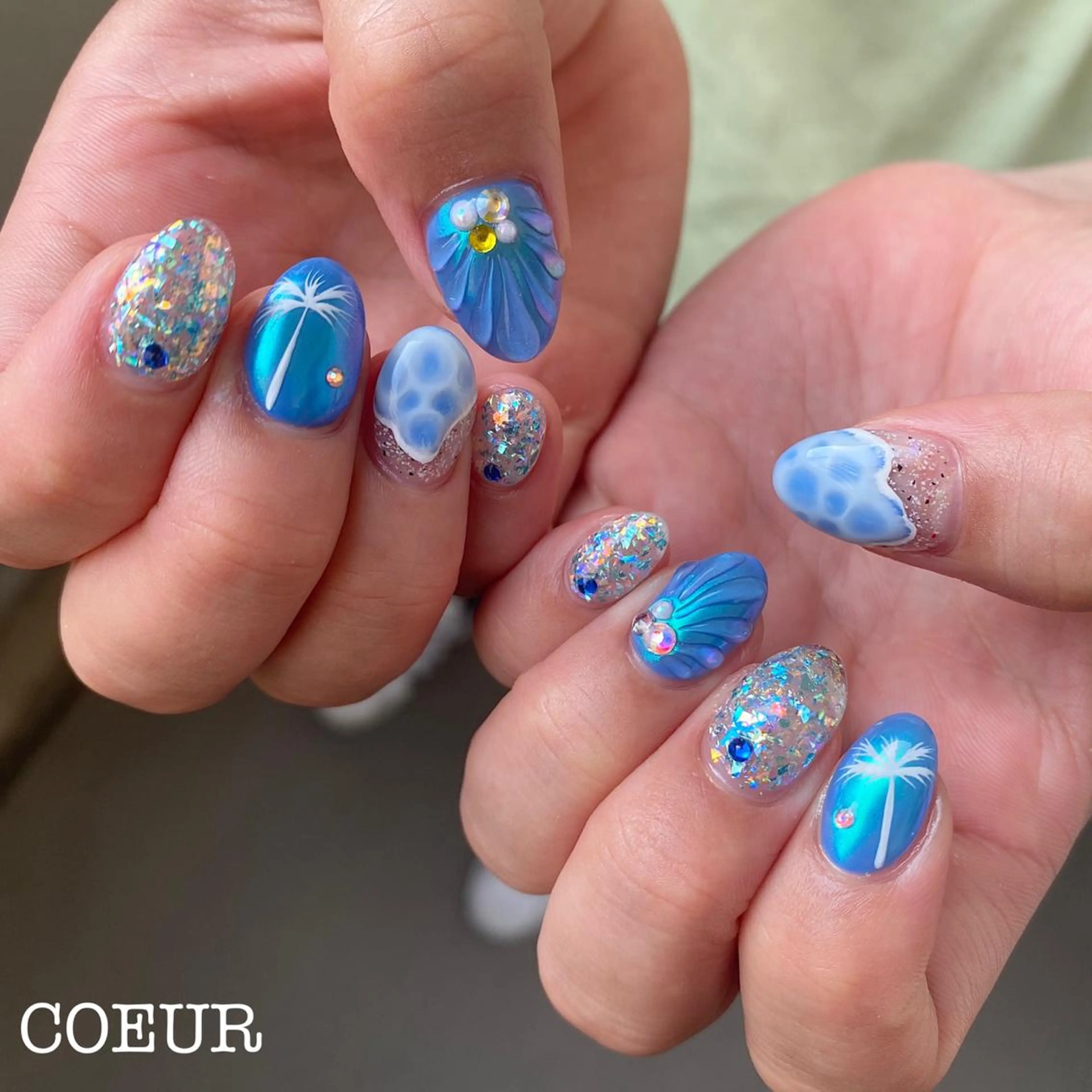 ネイル ハンドネイル COEUR✴︎ yukikaのネイルデザイン