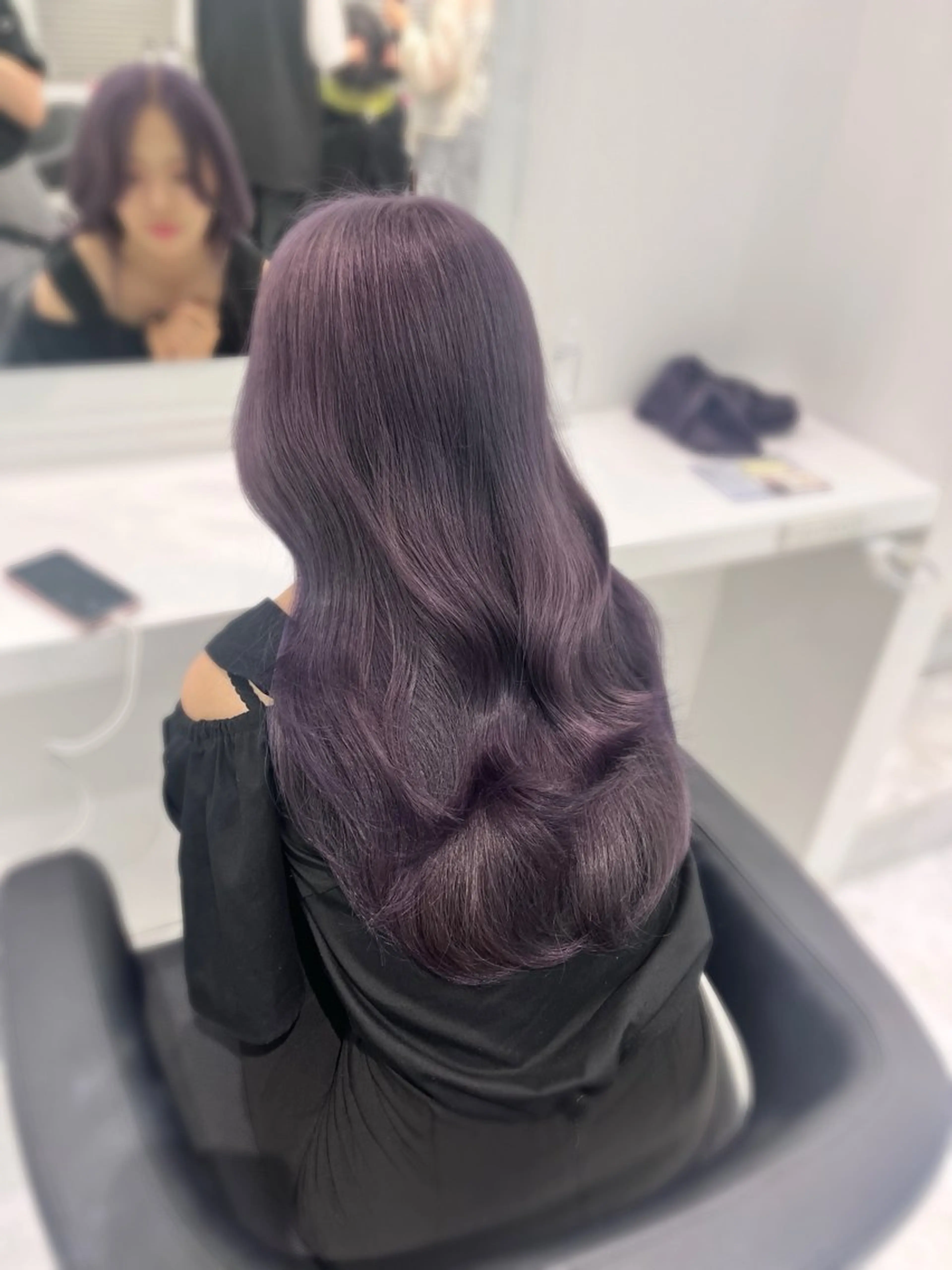 ロング カラー ヘアアレンジ ヘアカラー トリートメント ヘッドスパ ヘアセット 💓ブリーチ特化 透明感💓あい💓のヘアスタイル