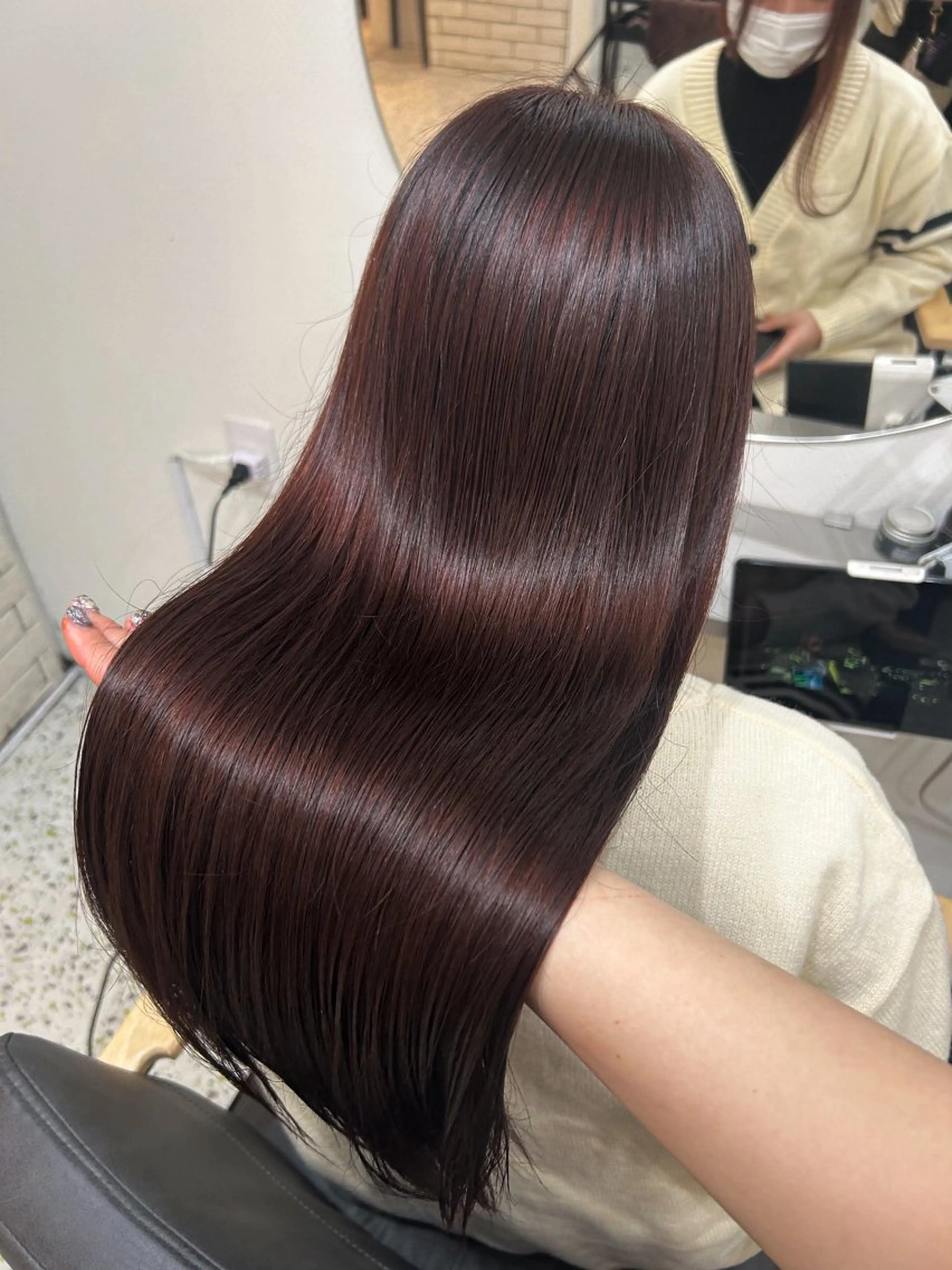 ロング 透明感カラー 莉々子のヘアスタイル