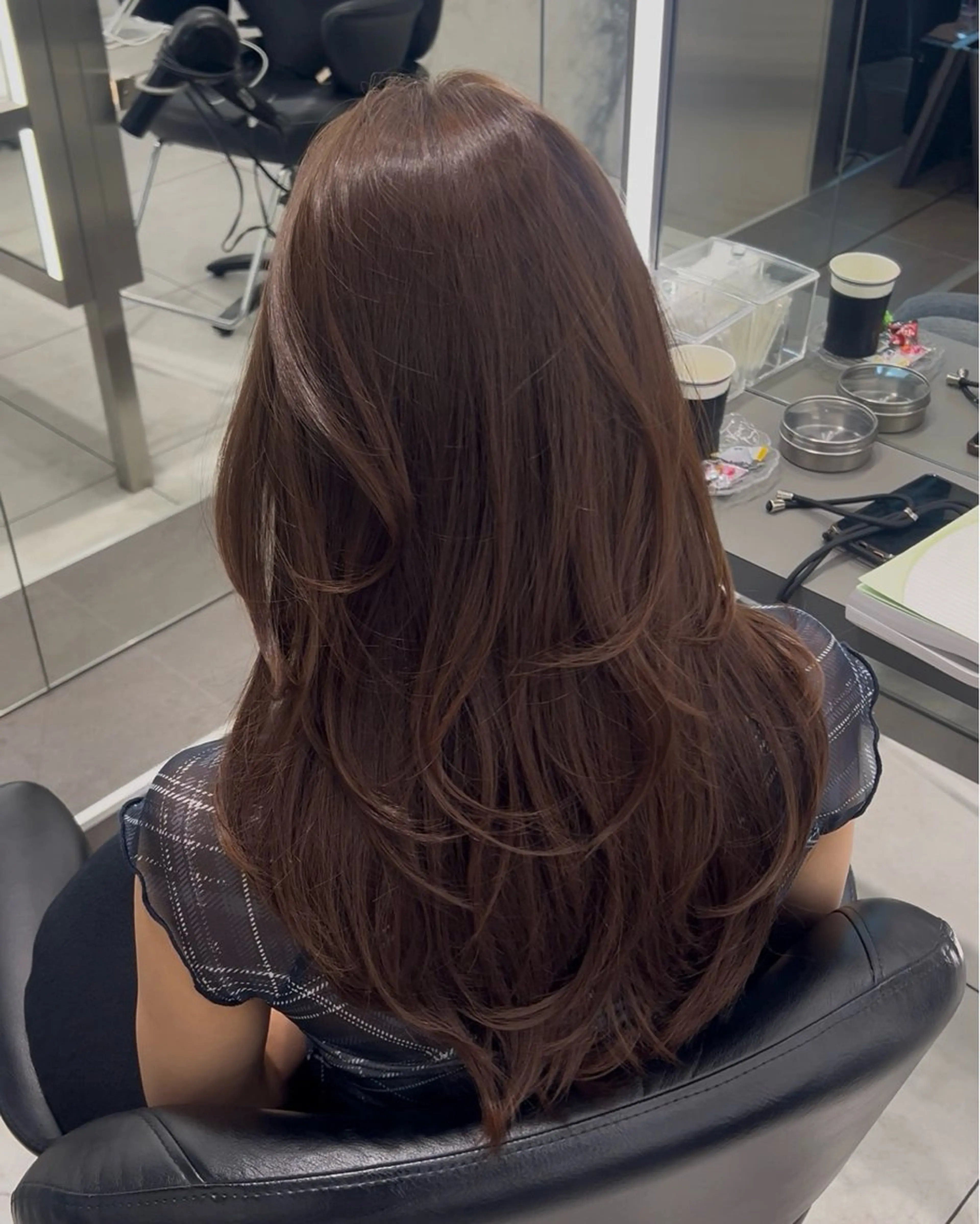 ロング カット ヘアカラー トリートメント 銀座/韓国/ワンホン 🤍艶髪🖤nahoのヘアスタイル