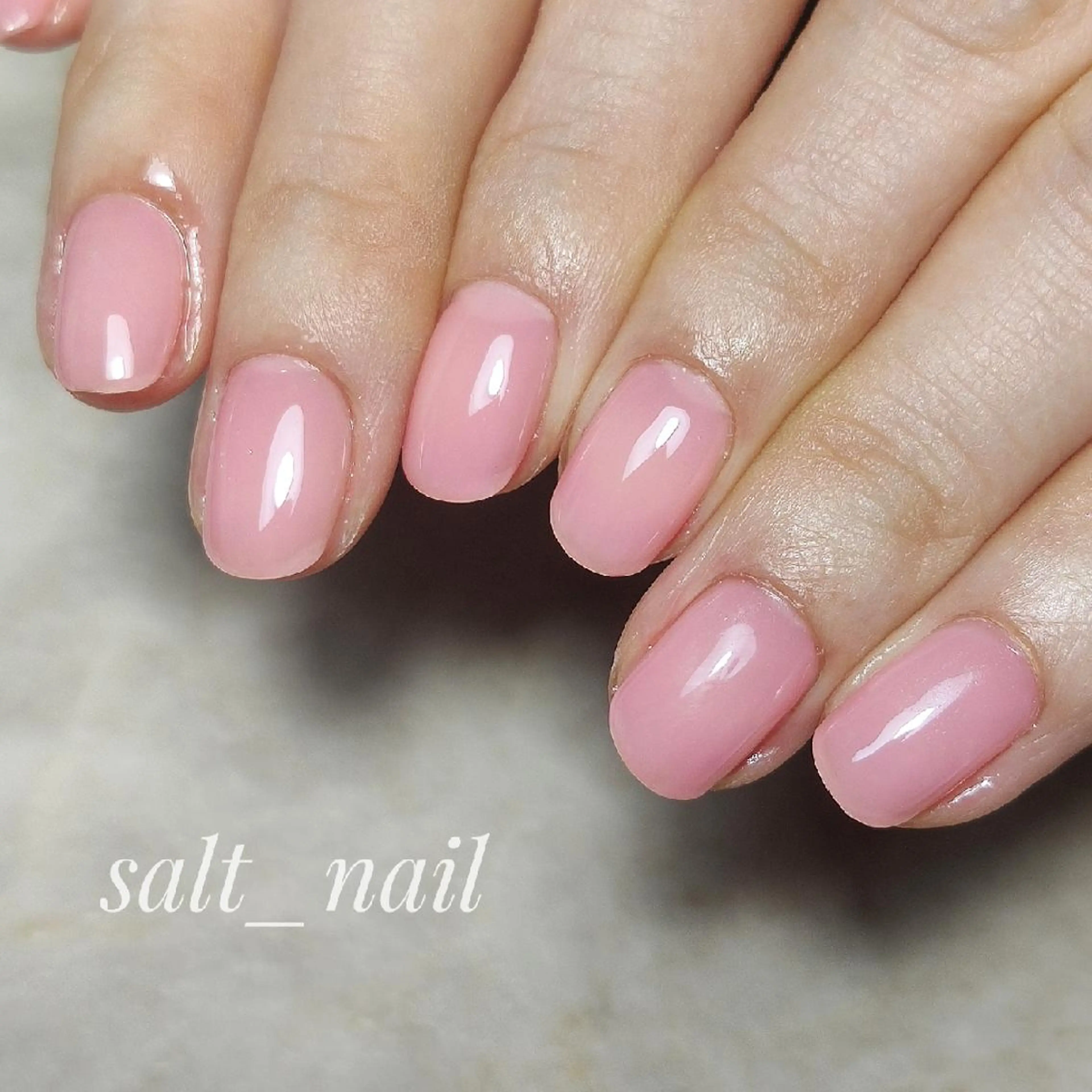 ネイル ピンク ハンドネイル 個人サロン saltnailのネイルデザイン