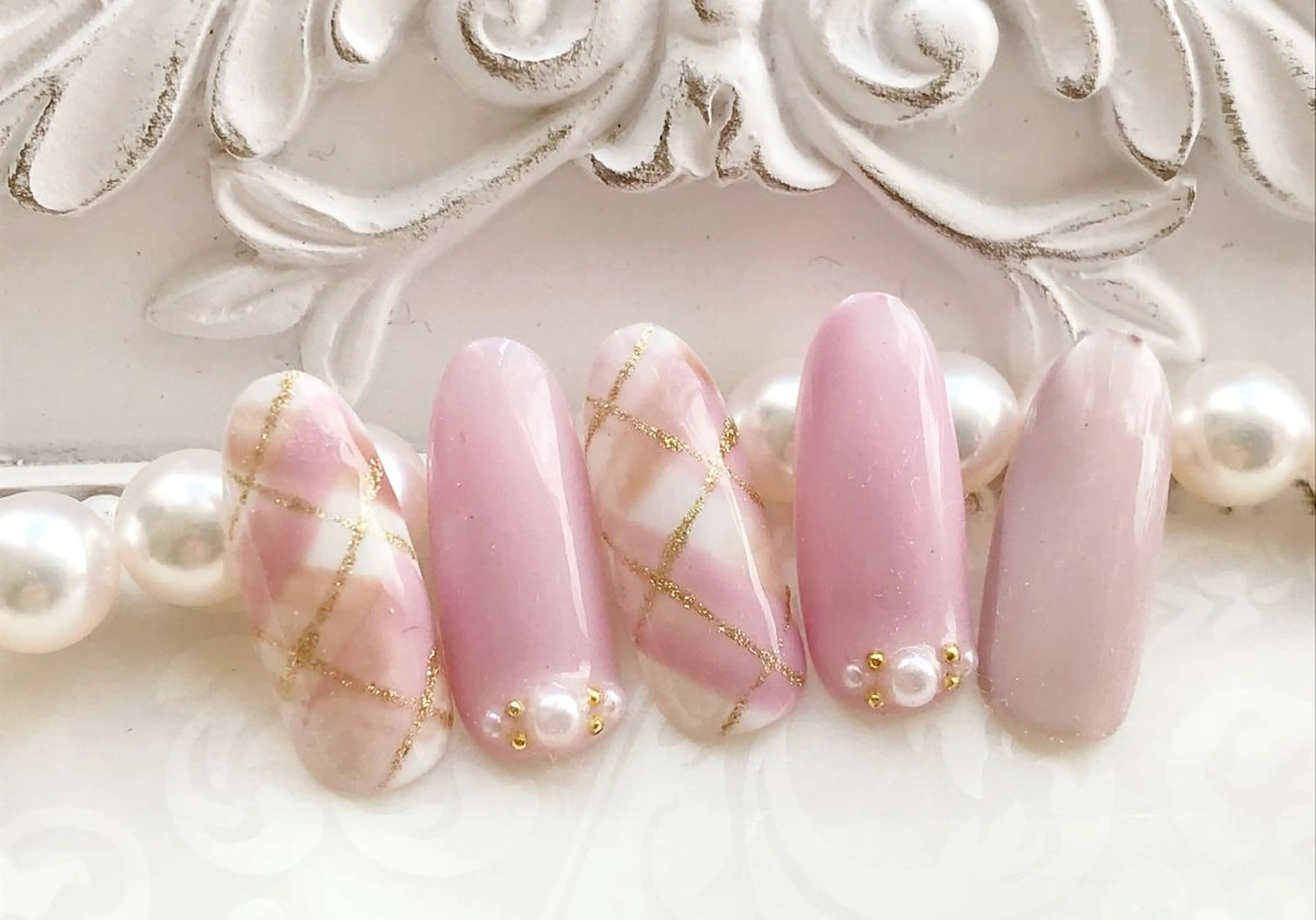 ネイル ピンク Satomi  のネイルデザイン