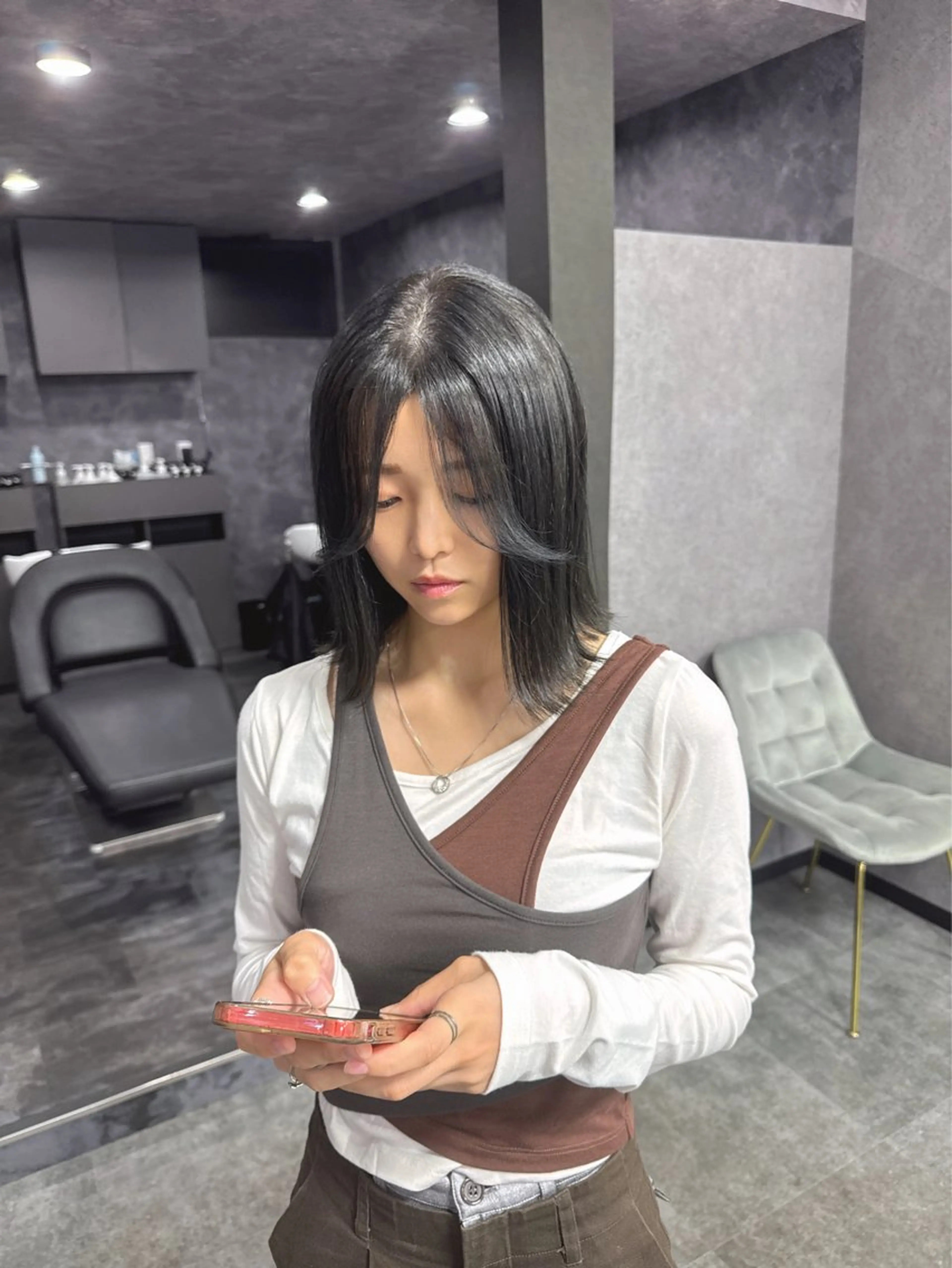 🌼平日限定🌼アディクシーカラー➕カット➕3step トリートメント付き💫の写真