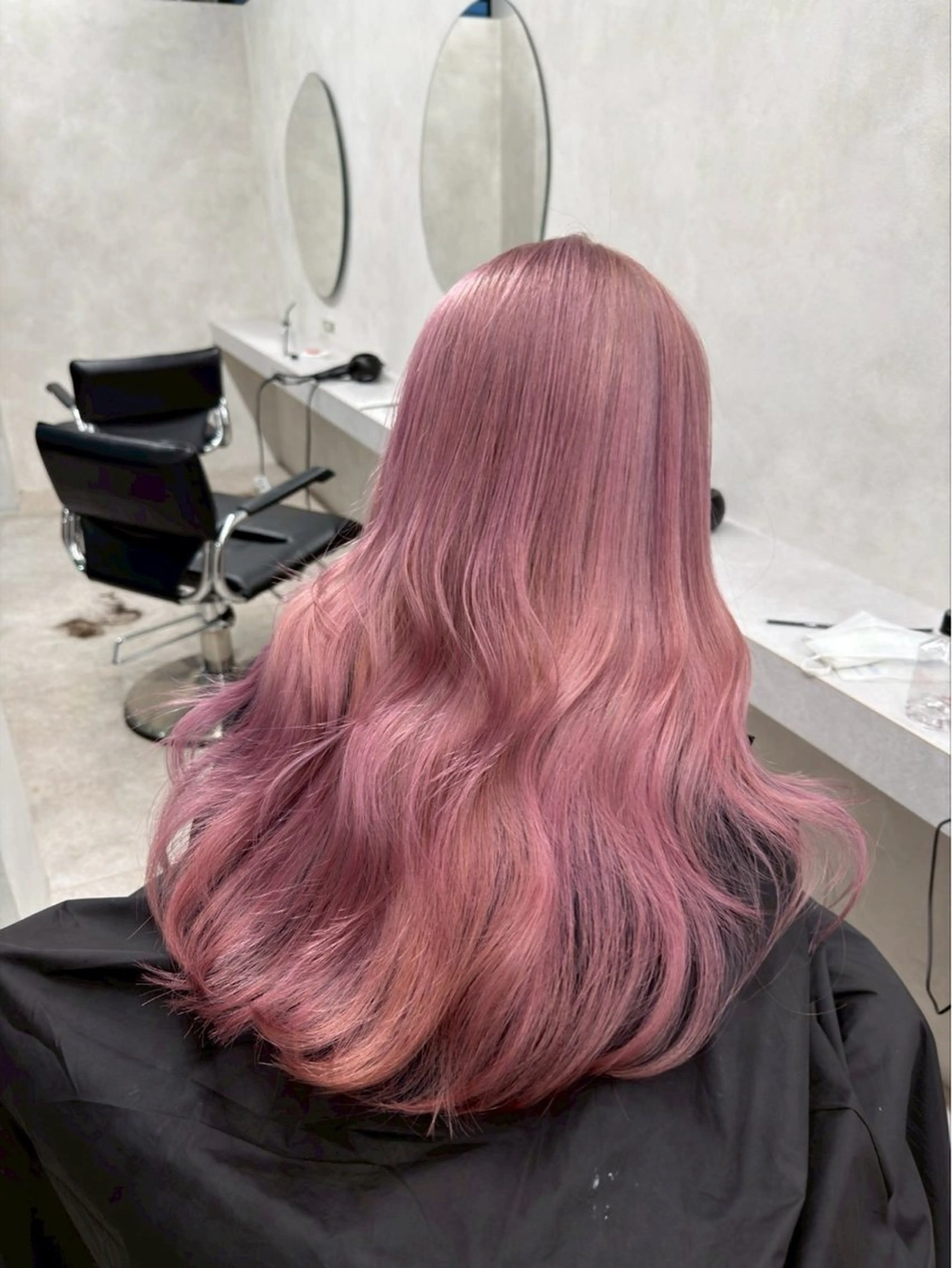 ロング カラー ブリーチ 透明感カラー ピンクカラー ヘアカラー モテカラー🫧💕 RIOのヘアスタイル