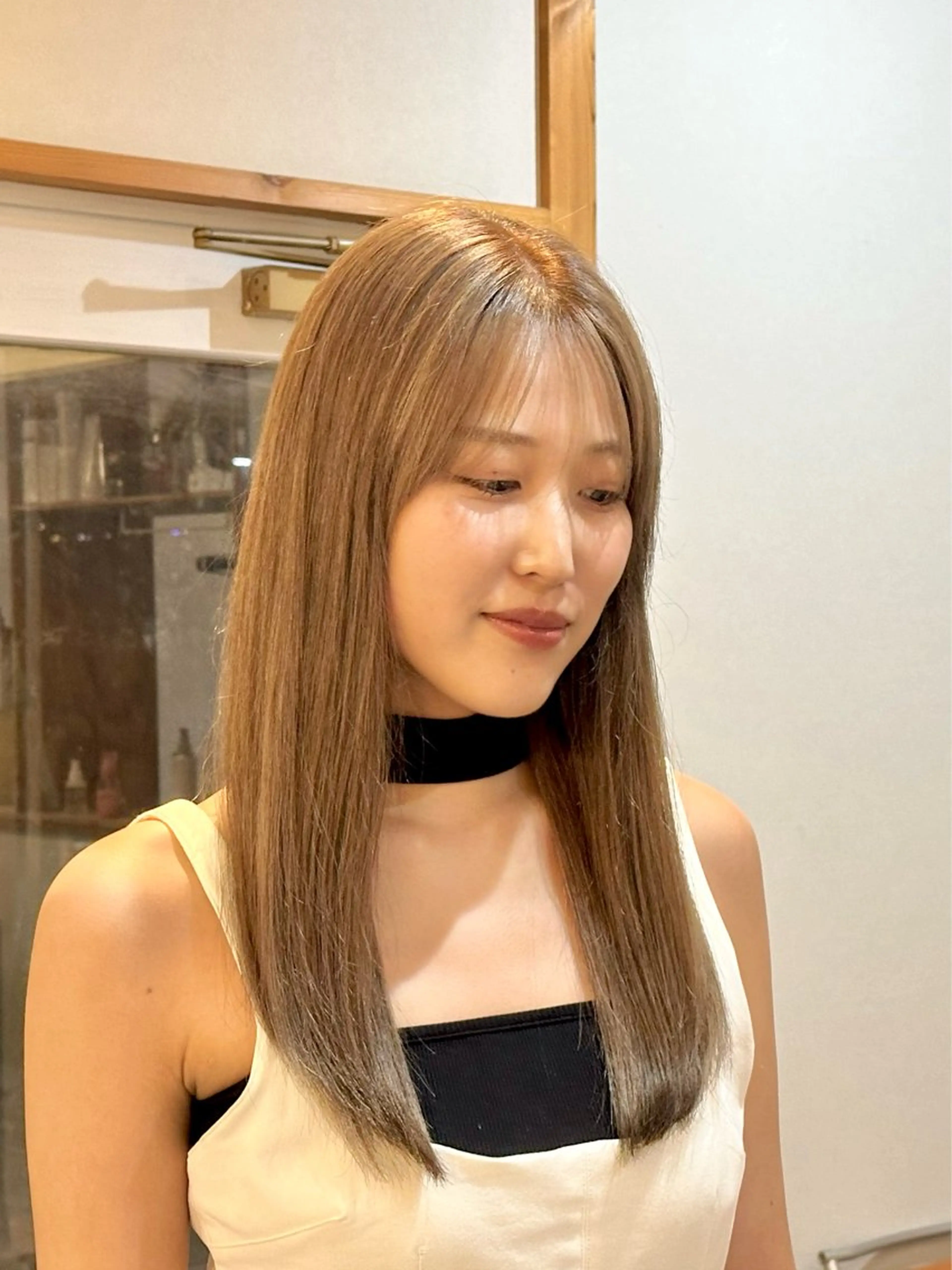 セミロング カラー カット ヘアカラー トリートメント ✂︎cadre✂︎ 🪶かまだれいし🪶のヘアスタイル