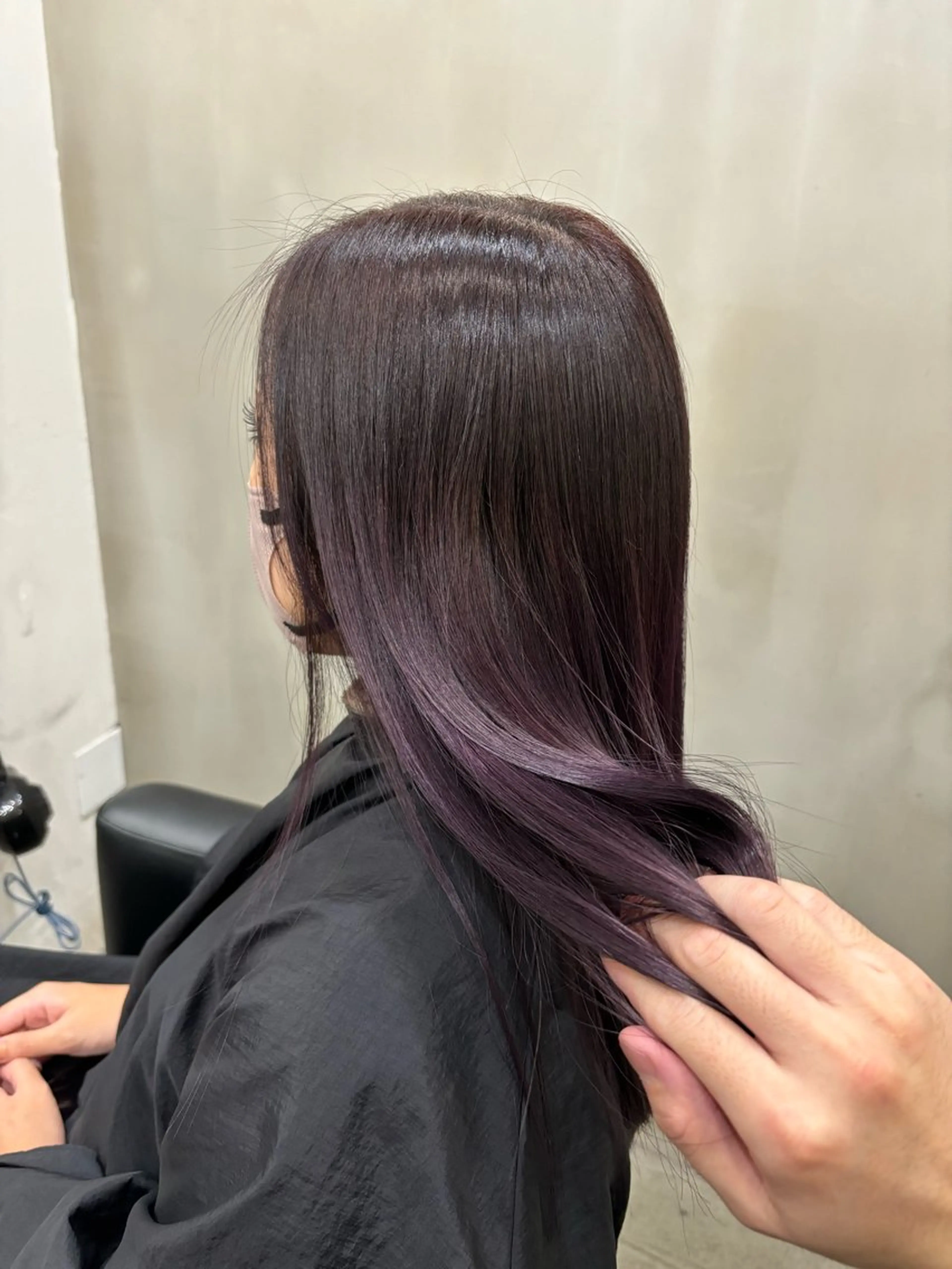 セミロング カラー ブリーチ パープルカラー ヘアカラー VOYAGE所属・中園康 /カラー/ブリーチのヘアスタイル