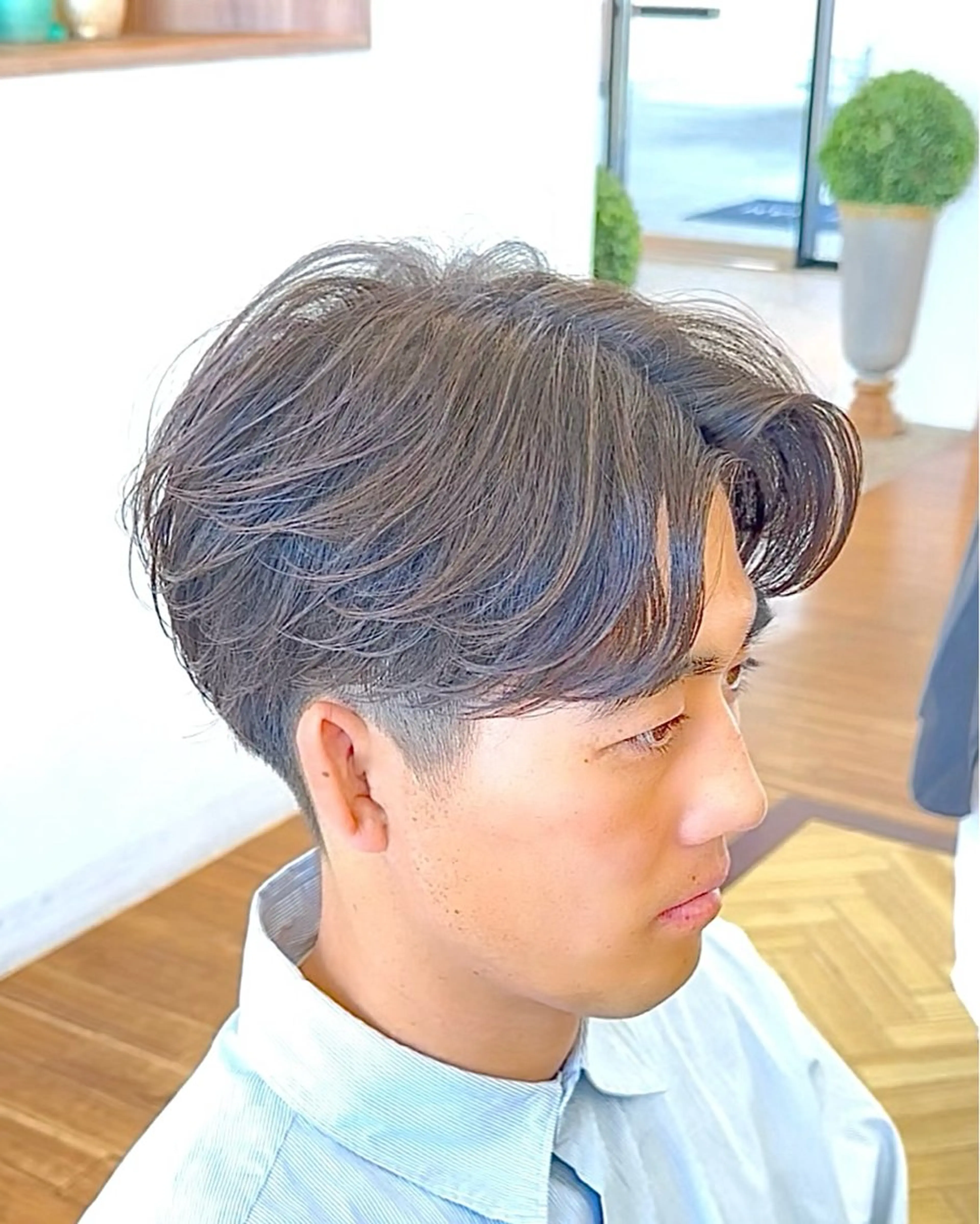 パーマ メンズ フェザーパーマ マッシュ メンズパーマ カット パーマ ☆★メンズ特化★☆ 川地由麿のヘアスタイル