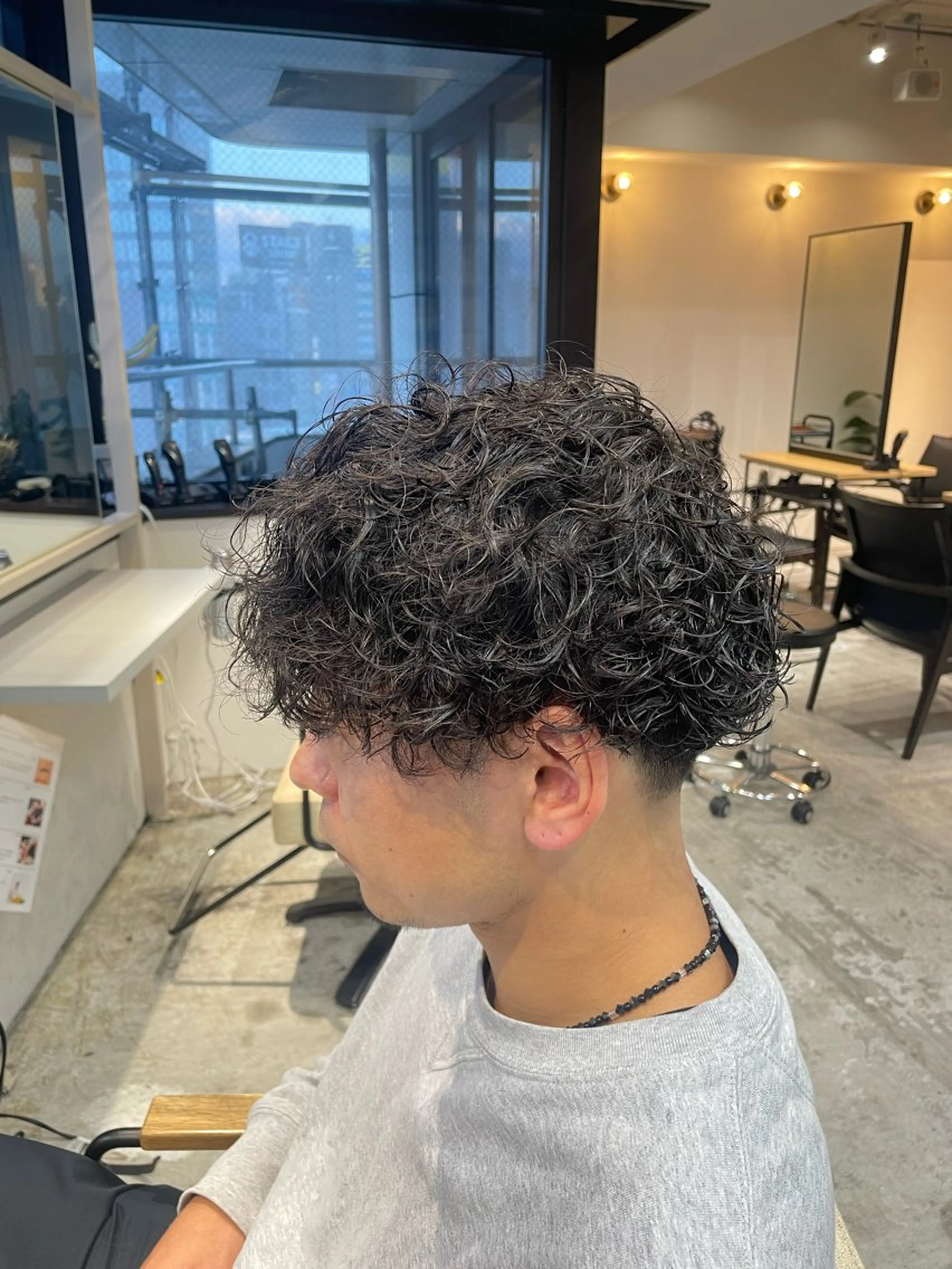 ショート メンズパーマ梅田 ・川副史晶のヘアスタイル