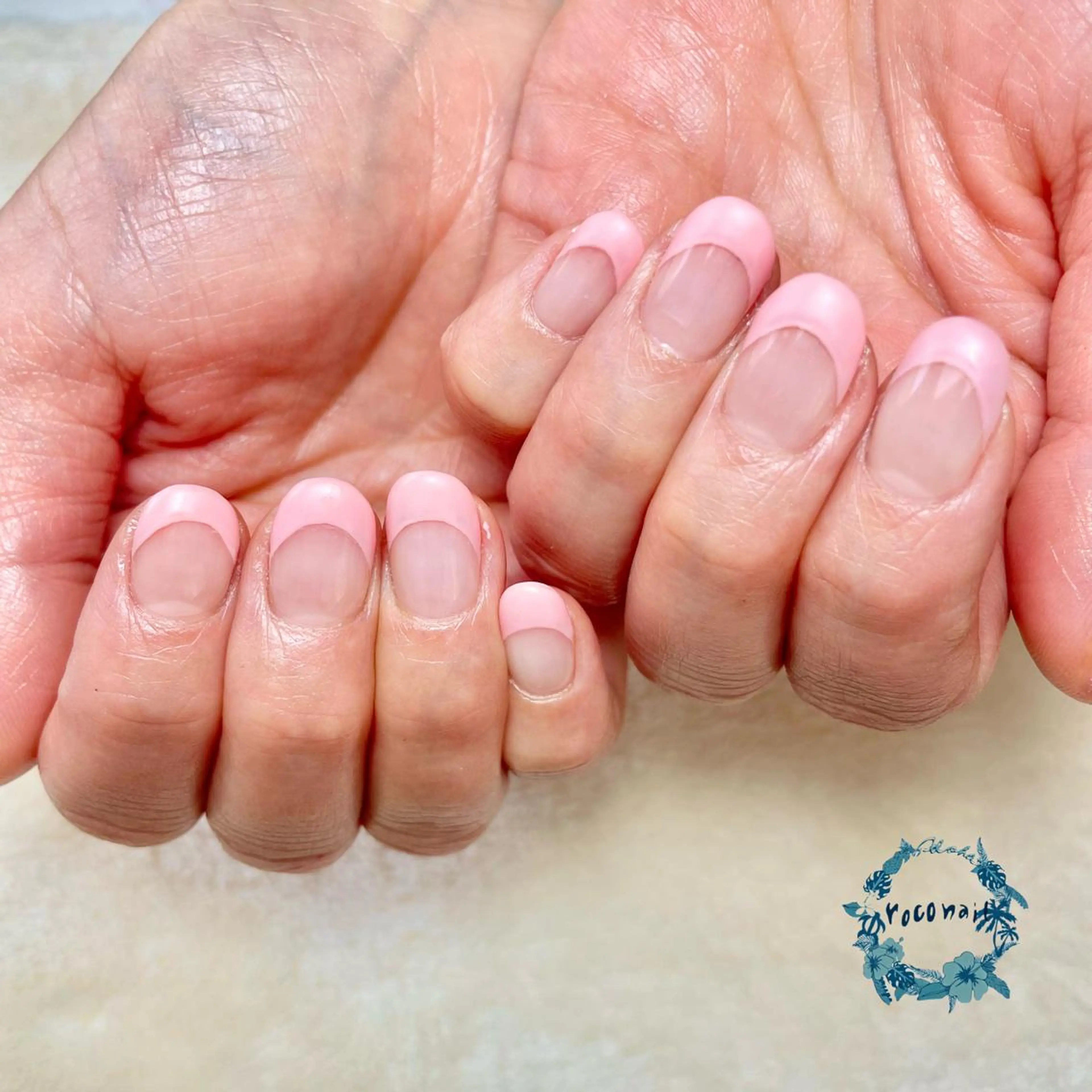 ネイル フレンチネイル マットネイル ハンドネイル roconail ヒロコのネイルデザイン