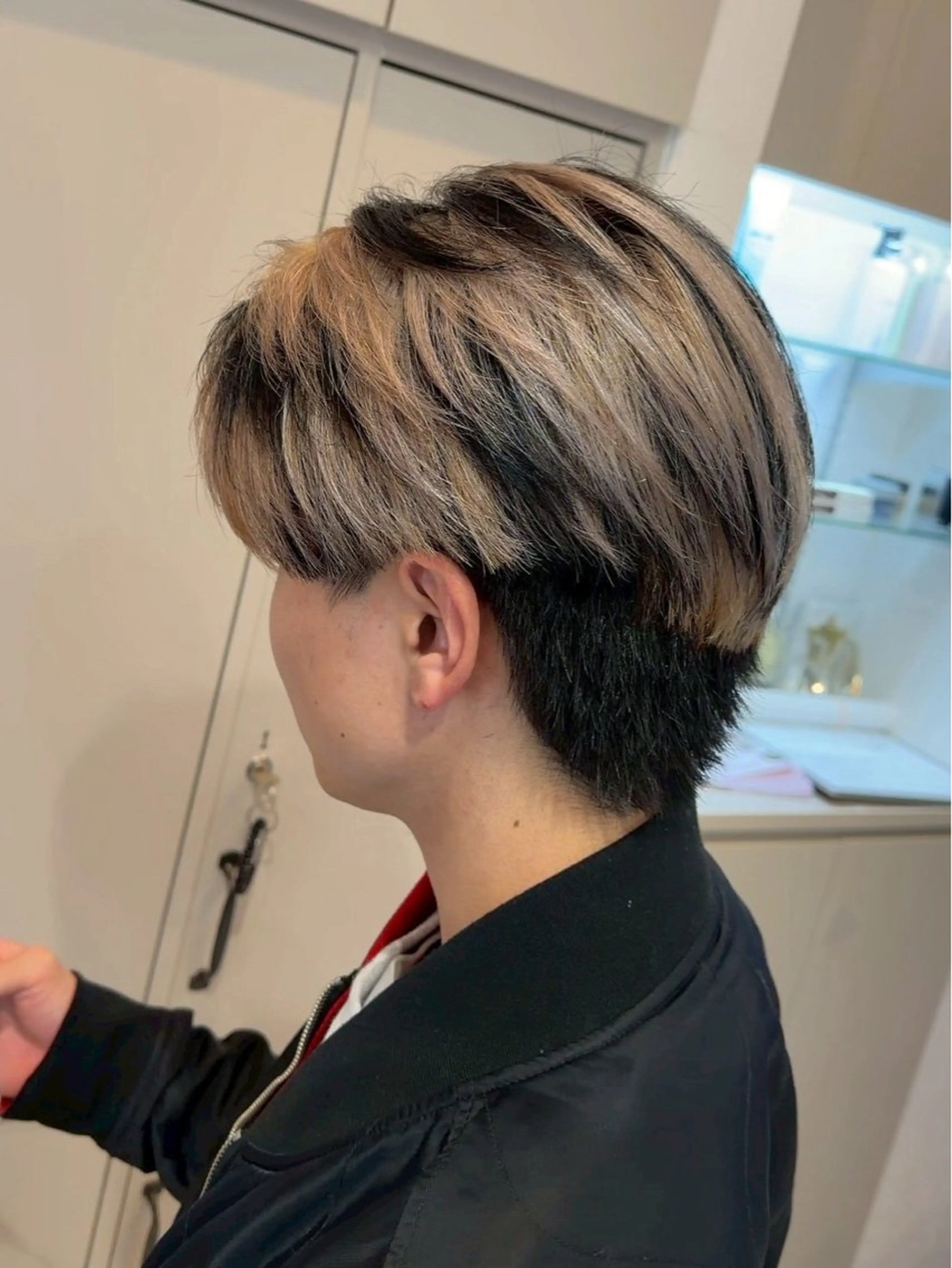 ショート カラー メンズ カット ヘアカラー パーマ/ハイトーン /吉田眞のヘアスタイル