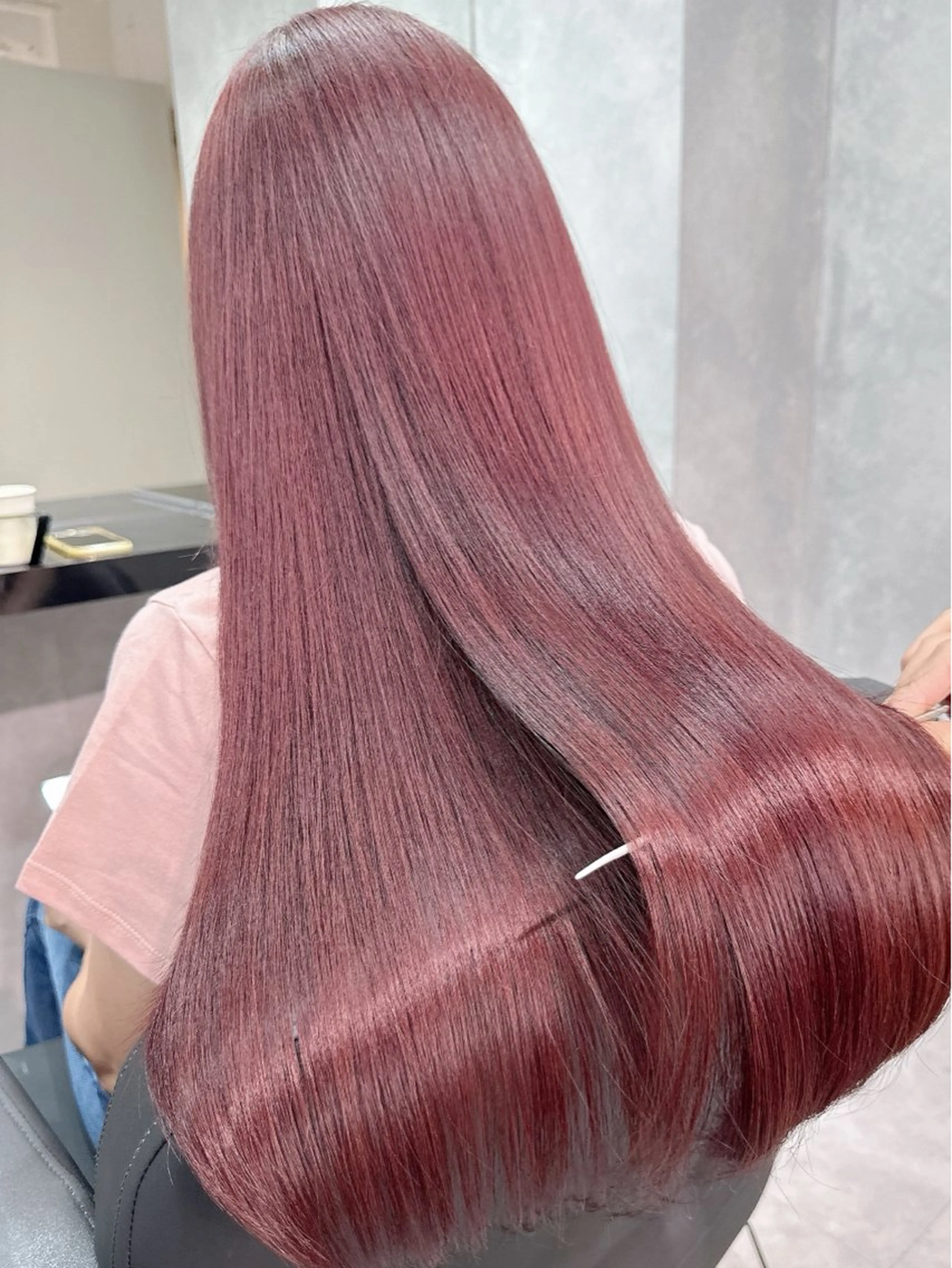 ロング 伸ばしかけ 髪質改善 ロング 縮毛矯正 トリートメント 縮毛矯正 トリートメント LUANA/千種 竹内康のヘアスタイル