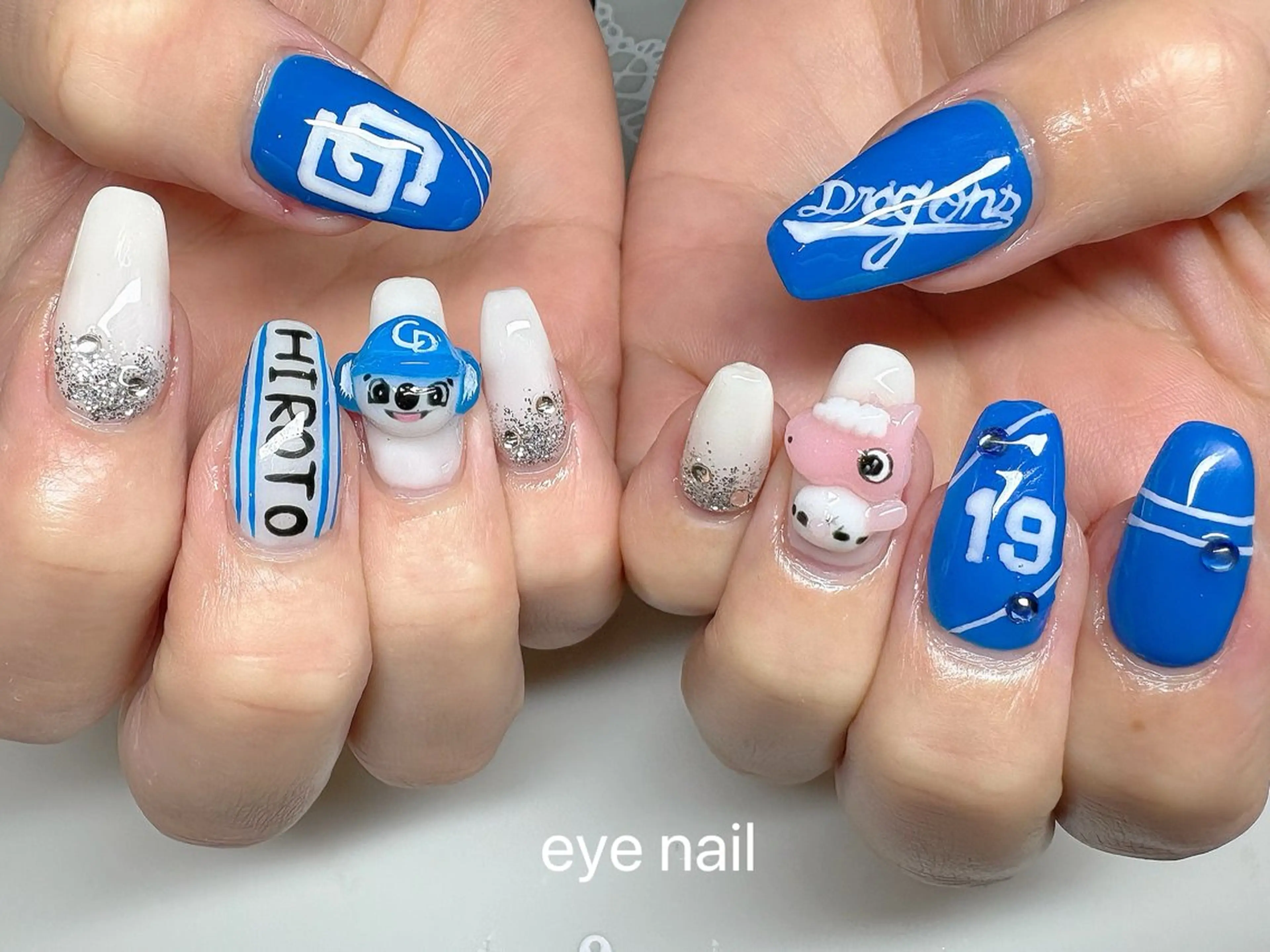 ネイル グラデーション ラメ(グリッター) ラメグラデーション ハンドネイル Eye nailのネイルデザイン