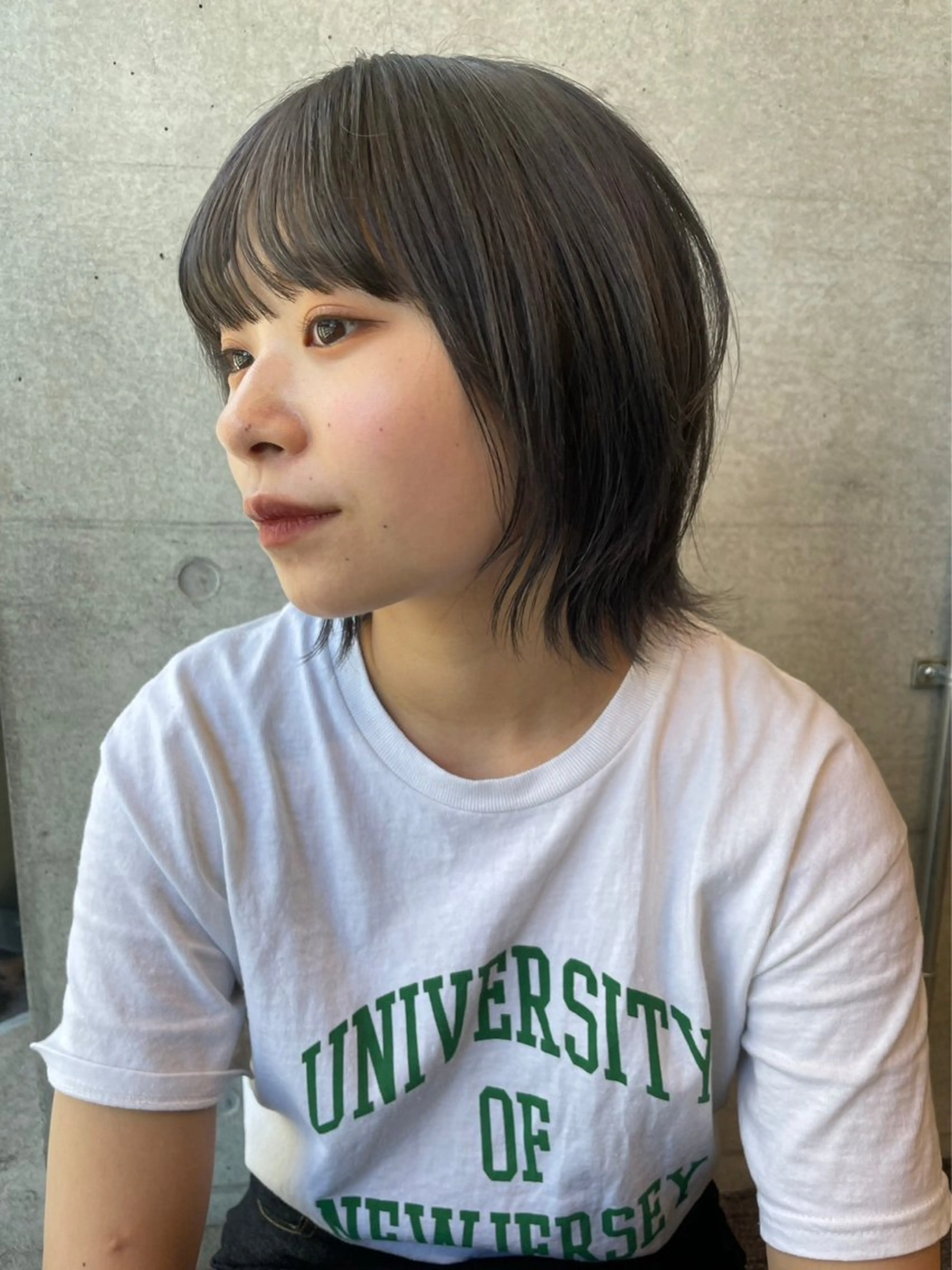 ミディアム カラー ヘアカラー 韓国レイヤー/透明感 /髪質改善/アジキのヘアスタイル