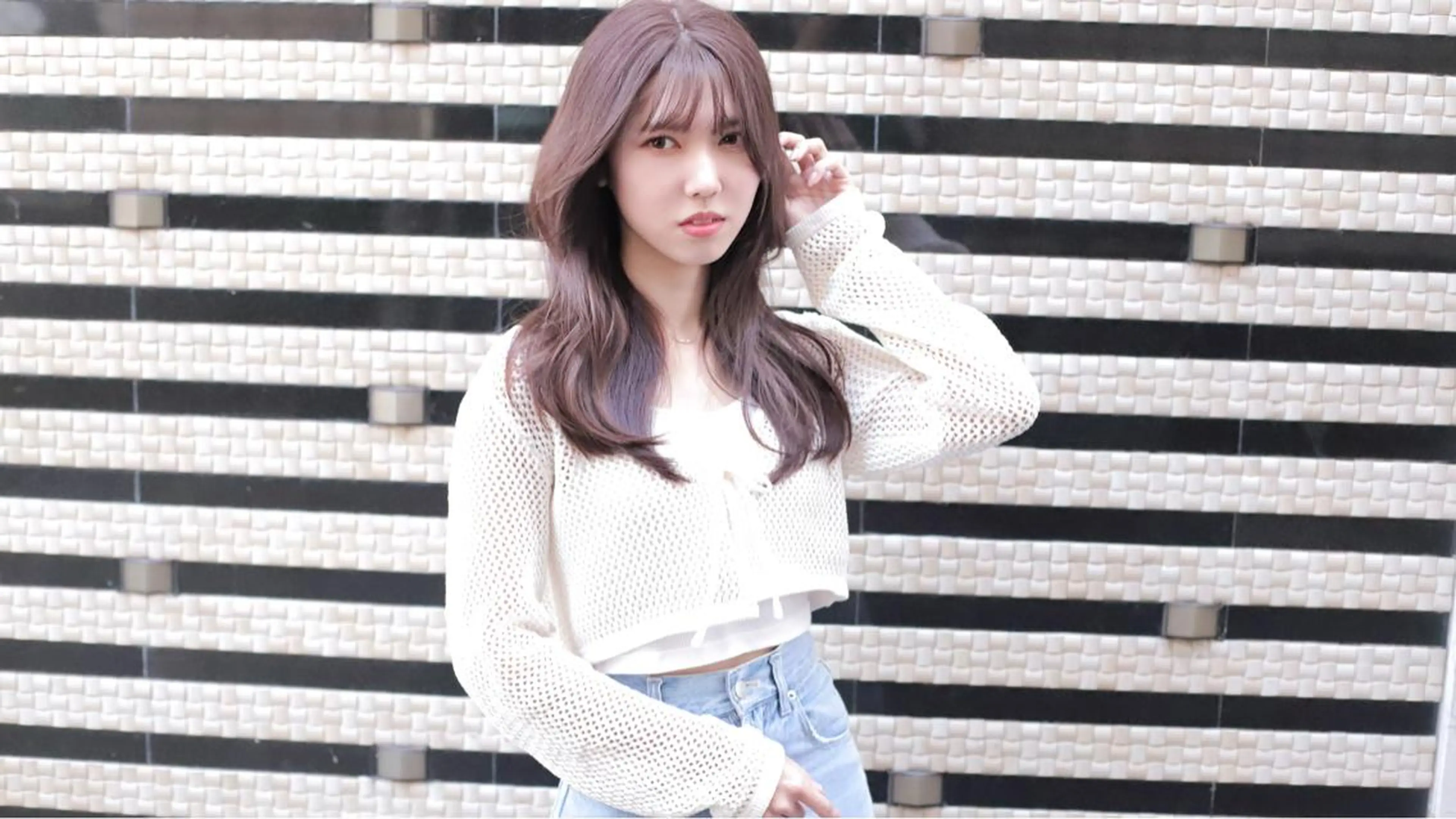 ロング カラー 韓国風ヘア 盛れる顔周りカット ♥️韓国ヘア"ちぇるのヘアスタイル