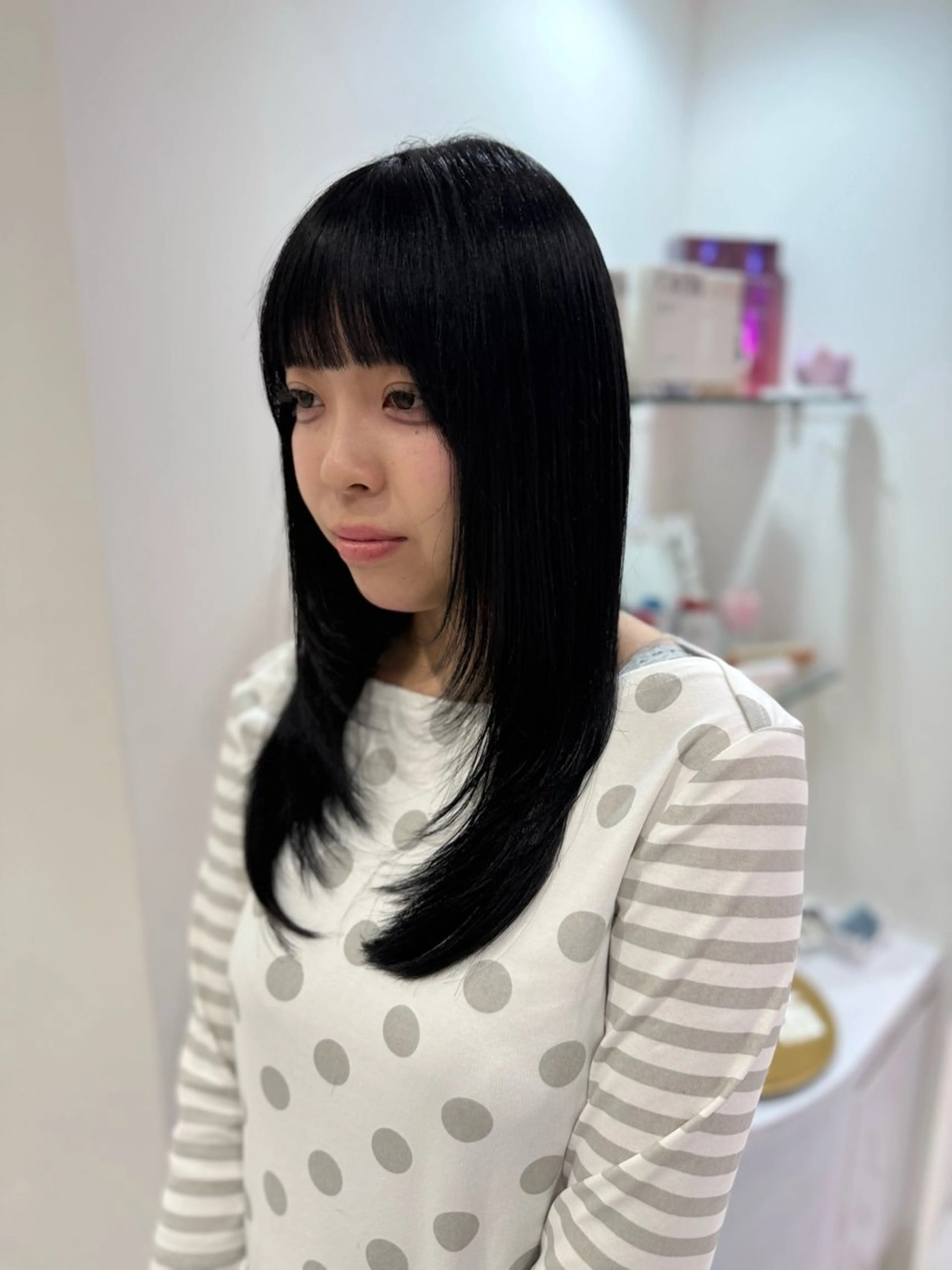 ロング ハイレイヤー レイヤーカット カット ヘアカラー 🎀MONA あまね🎀のヘアスタイル