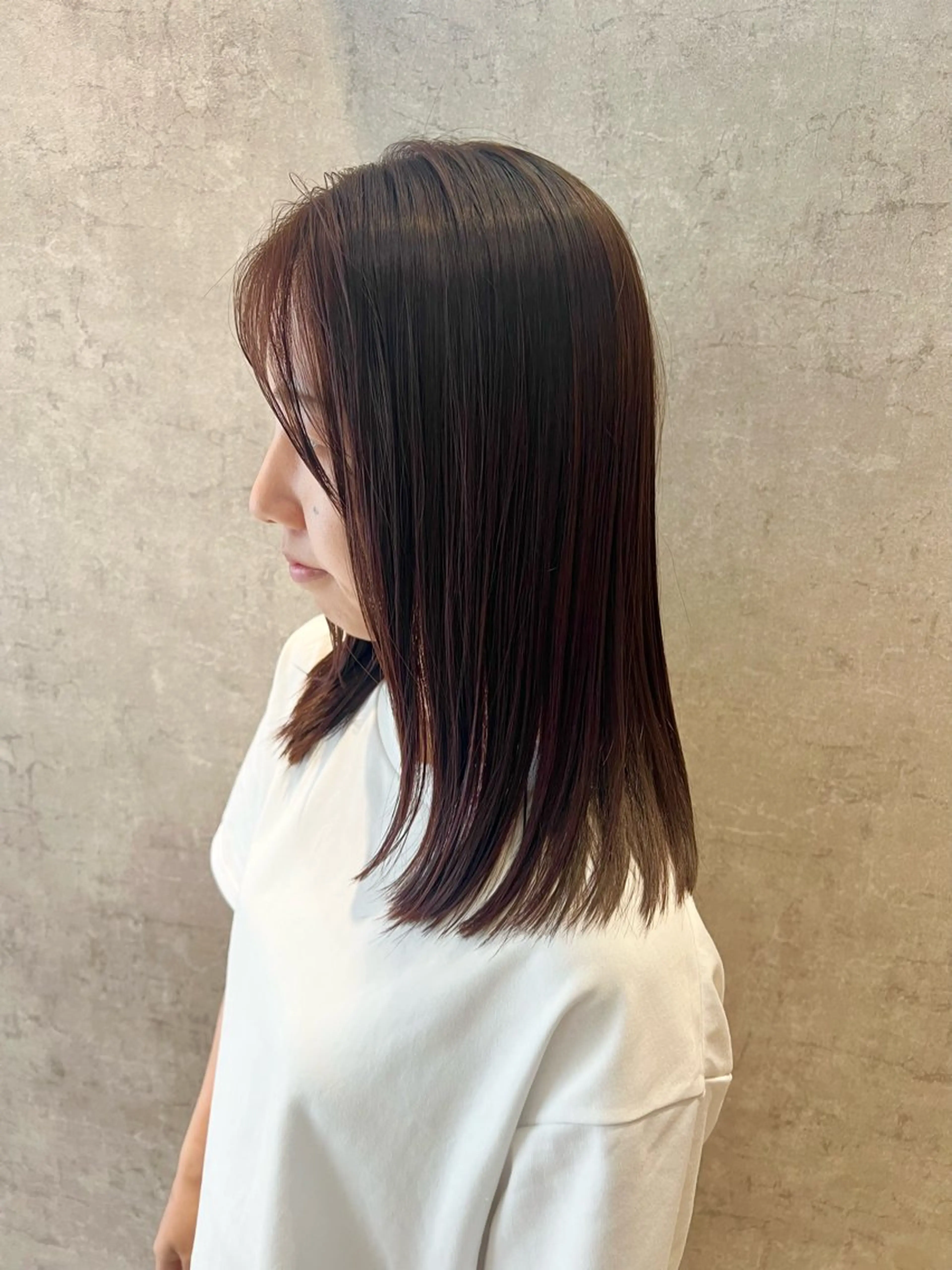 ミディアム カラー ブラウンカラー カット ヘアカラー トリートメント Zina吉祥寺 /縮毛矯正/美髪✨のヘアスタイル