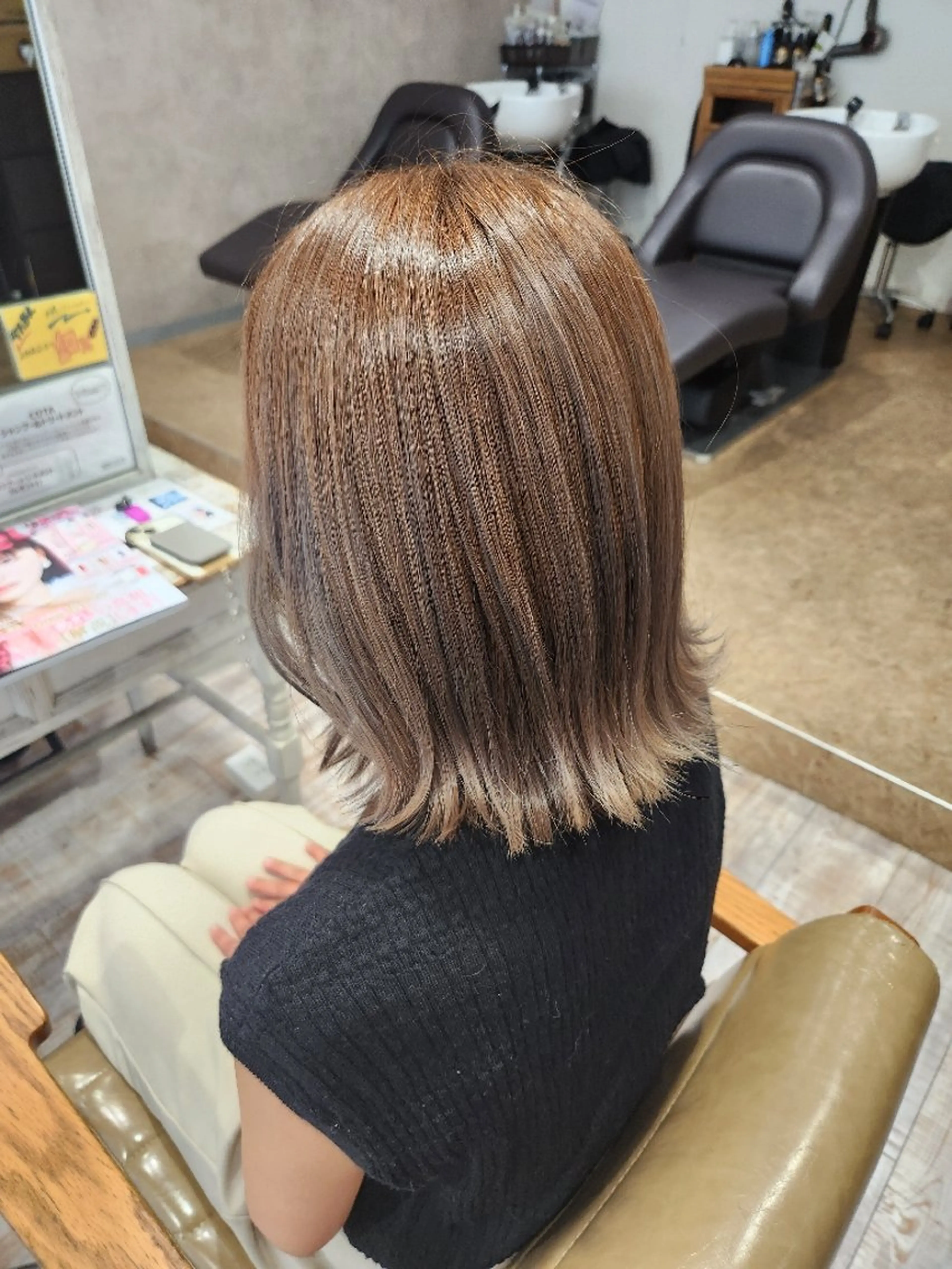 ミディアム 店長 とみー / ツヤ感＆似合わせのヘアスタイル