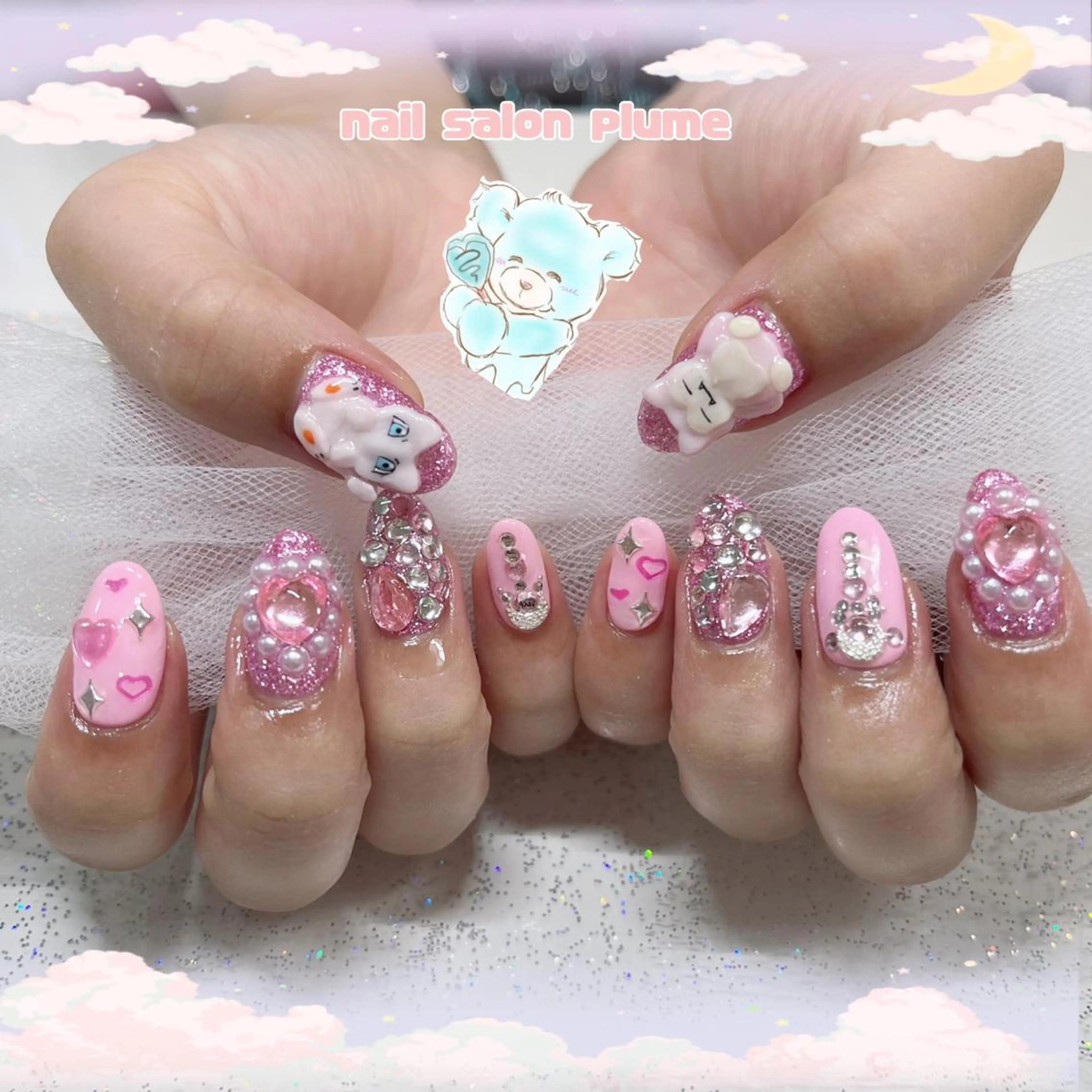 ネイル ハンドネイル plume nail ☆韓国ネイルのネイルデザイン