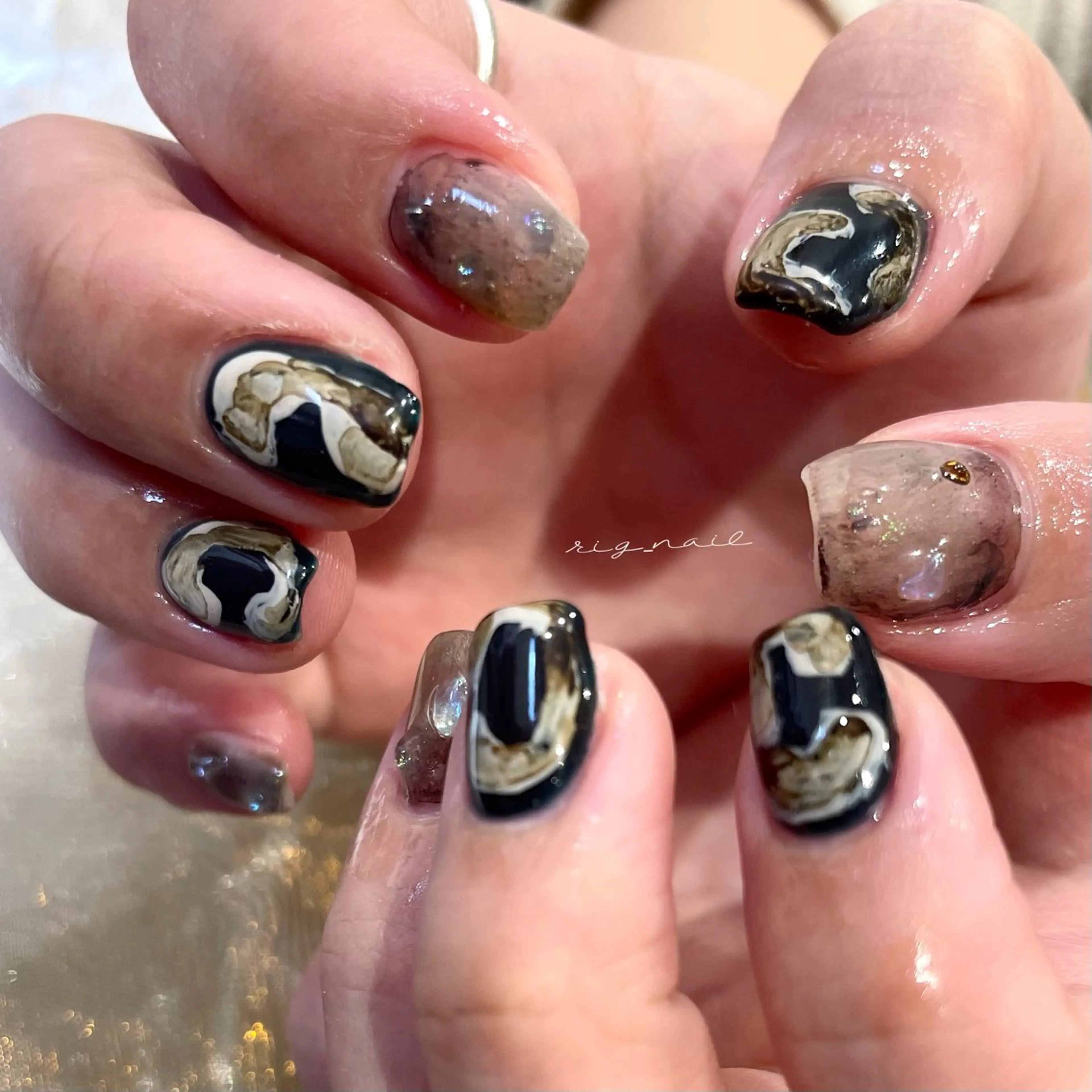 ネイル ハンドネイル rig nail草加店所属・松本 紋世のネイルデザイン