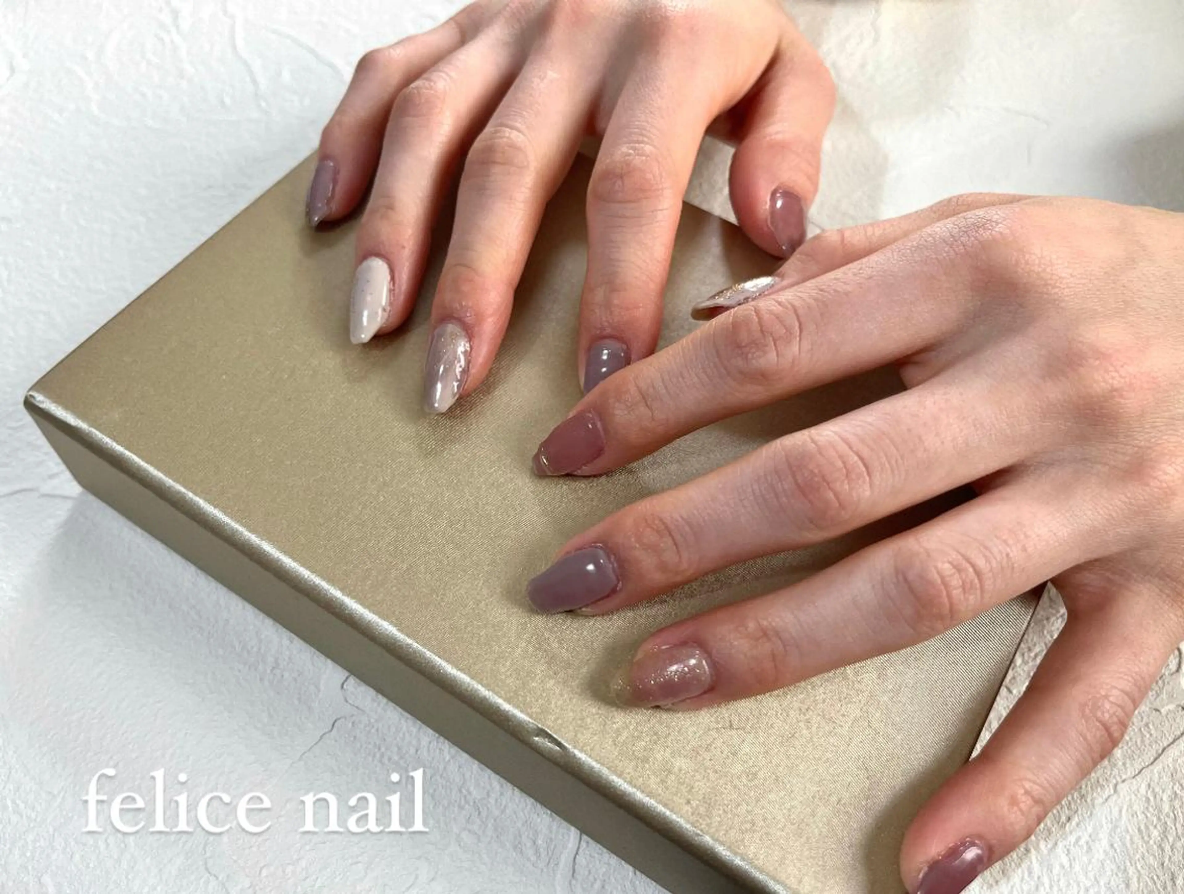 ネイル ニュアンスネイル ハンドネイル felice nailのネイルデザイン