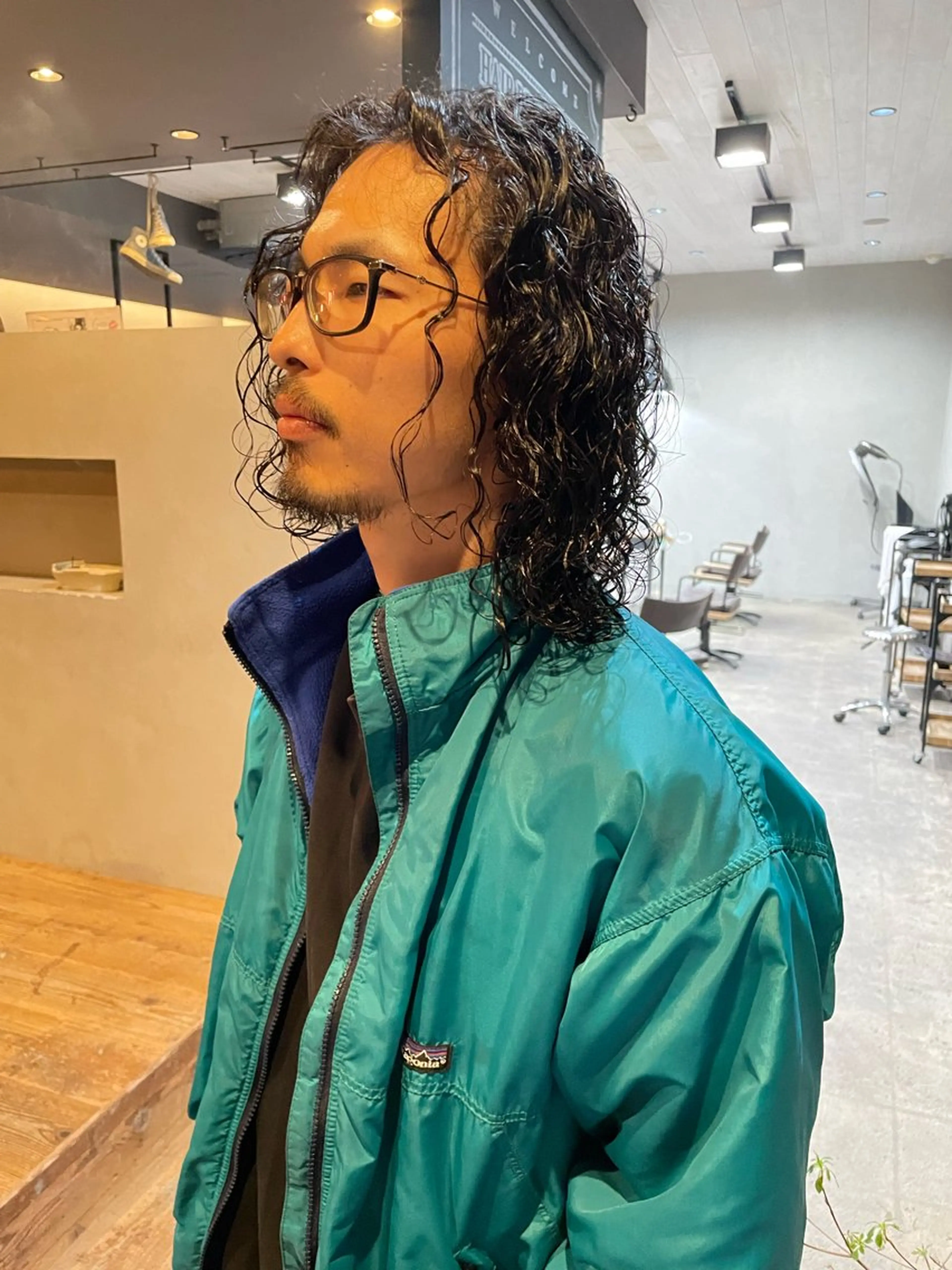 ミディアム パーマ メンズ メンズ🎱女性も歓迎 ✨🌵榊原崇文🌵のヘアスタイル