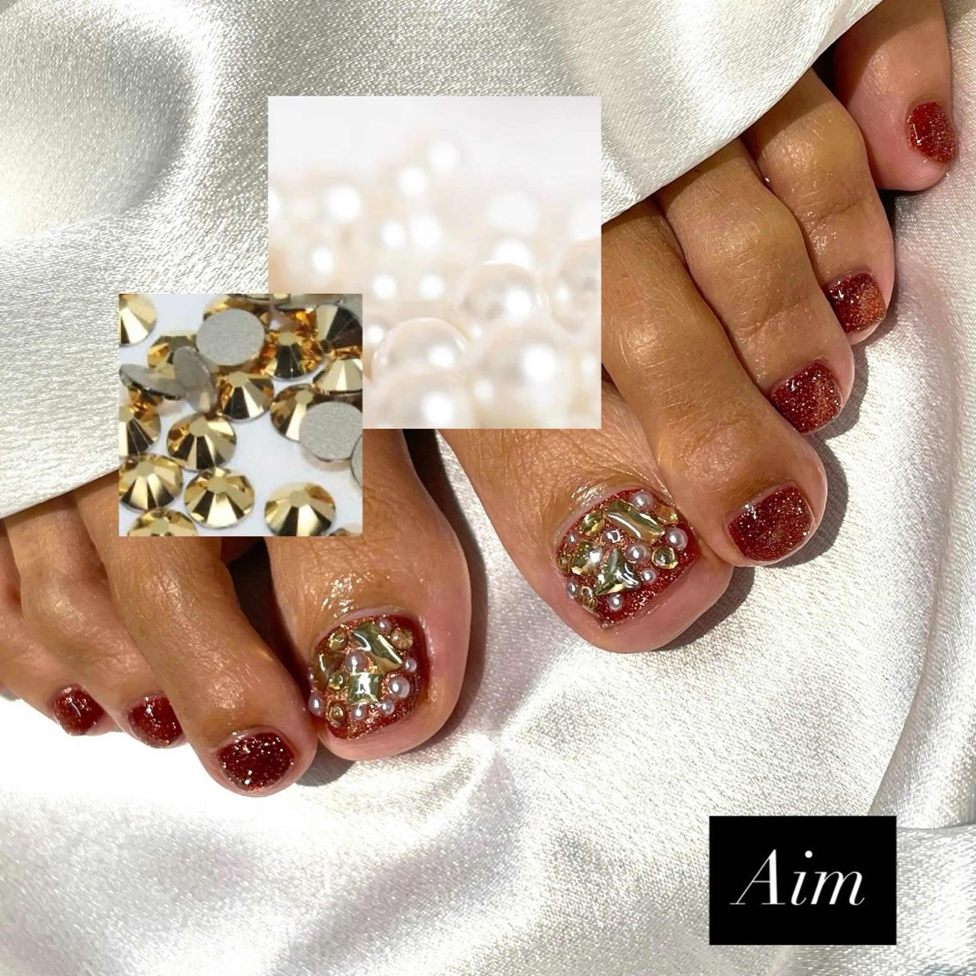 ネイル フットネイル Aim🌿 kanaのネイルデザイン