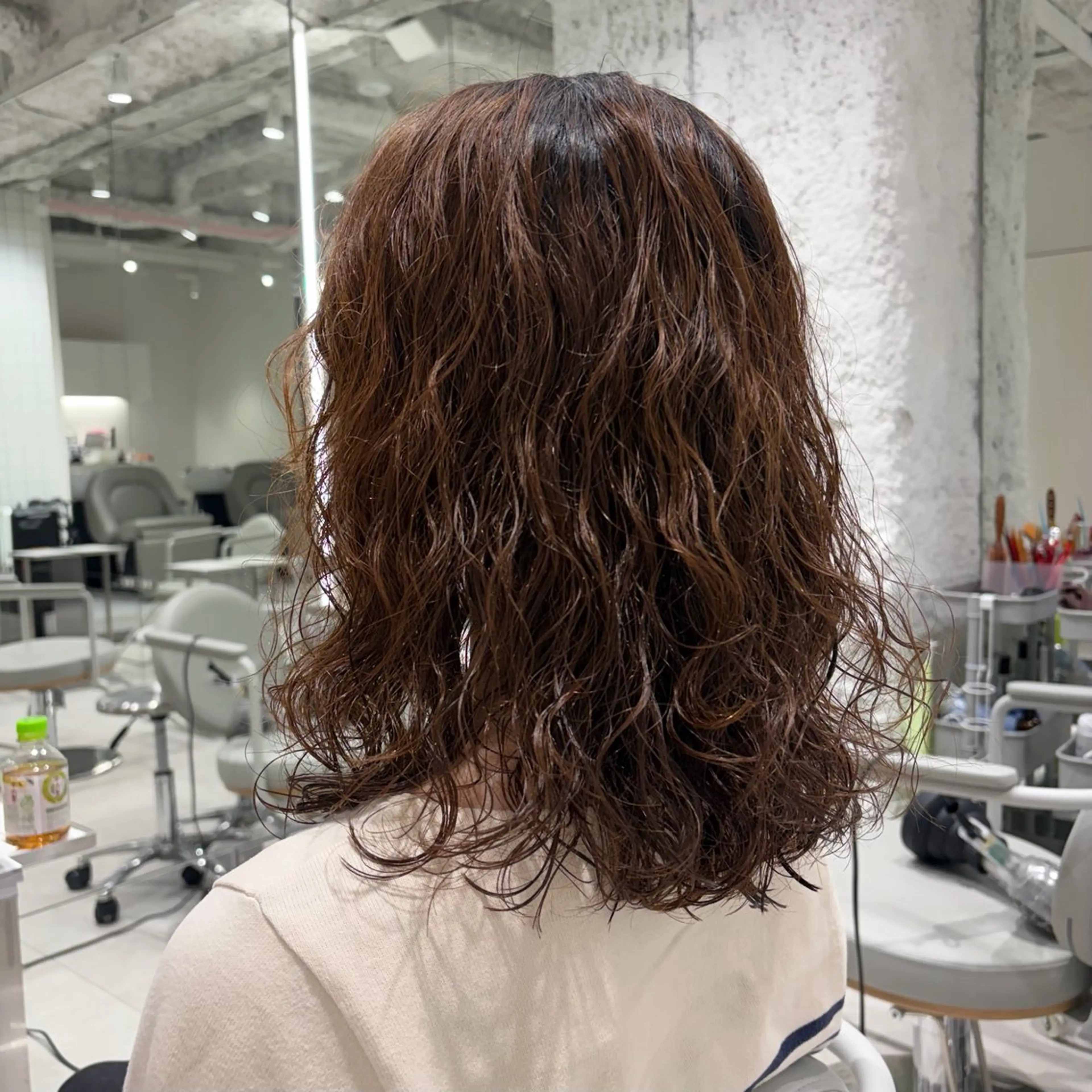 ミディアム パーマ HARUHI 銀座 美容師౨ৎ⋆˚のヘアスタイル