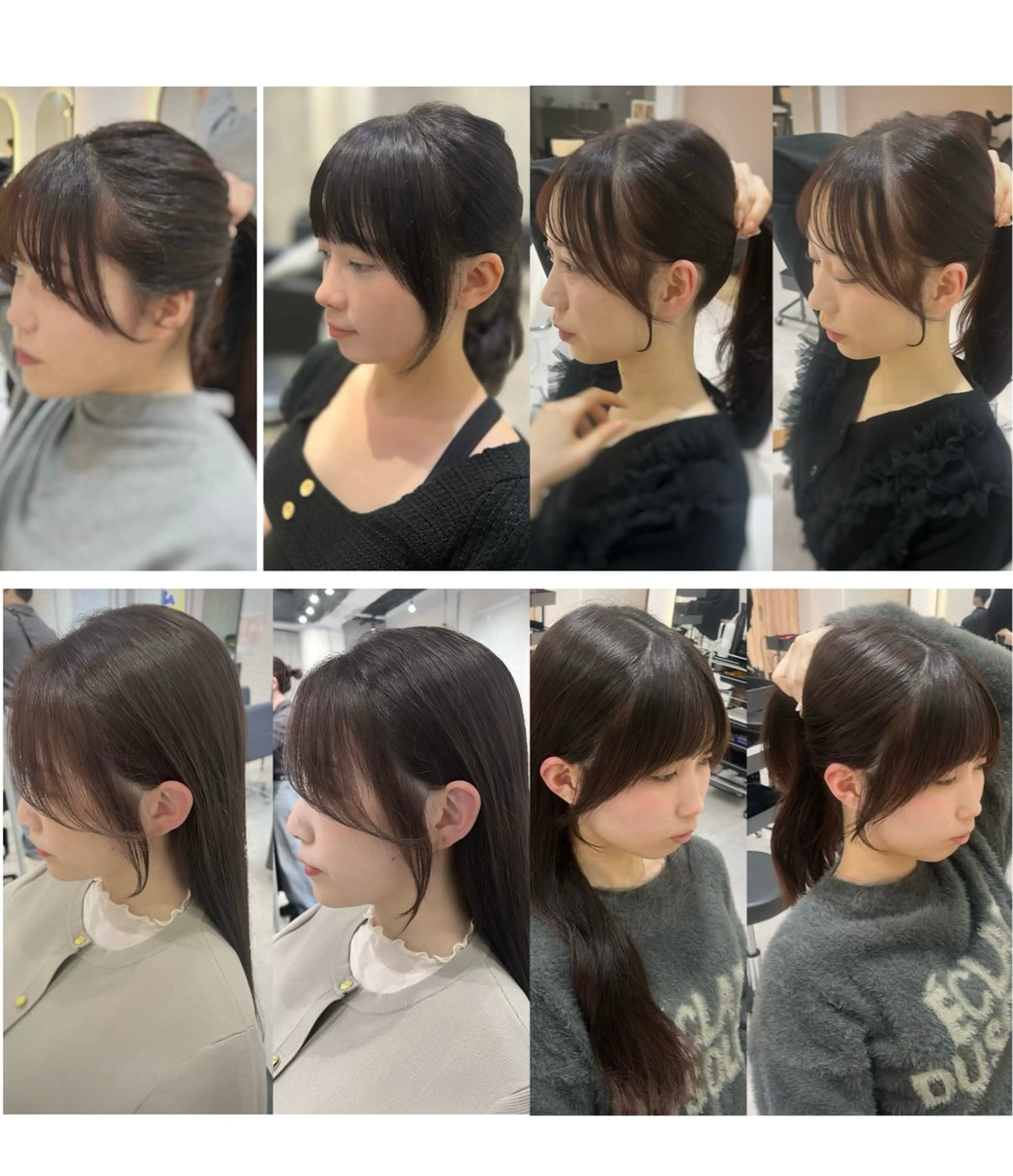 ロング カラー 髪質改善 韓国風ヘア 小顔カット カット ヘアカラー トリートメント 🌿海山龍馬🌿前髪 /顔まわり/レイヤーのヘアスタイル