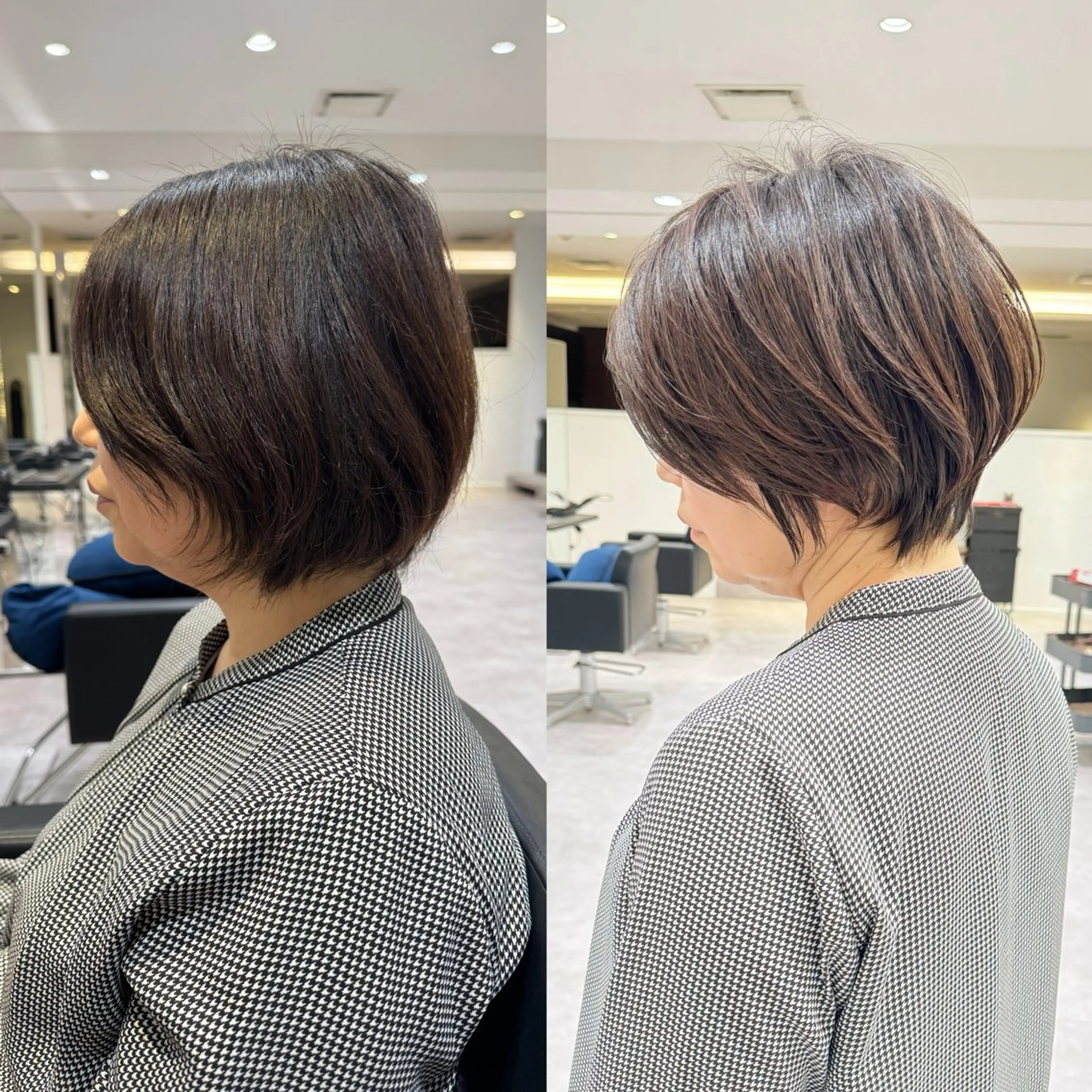 ショート ショートボブ ボブ くびれヘア ショートヘア お悩み解決ひし形 ショート✂️　イガワのヘアスタイル