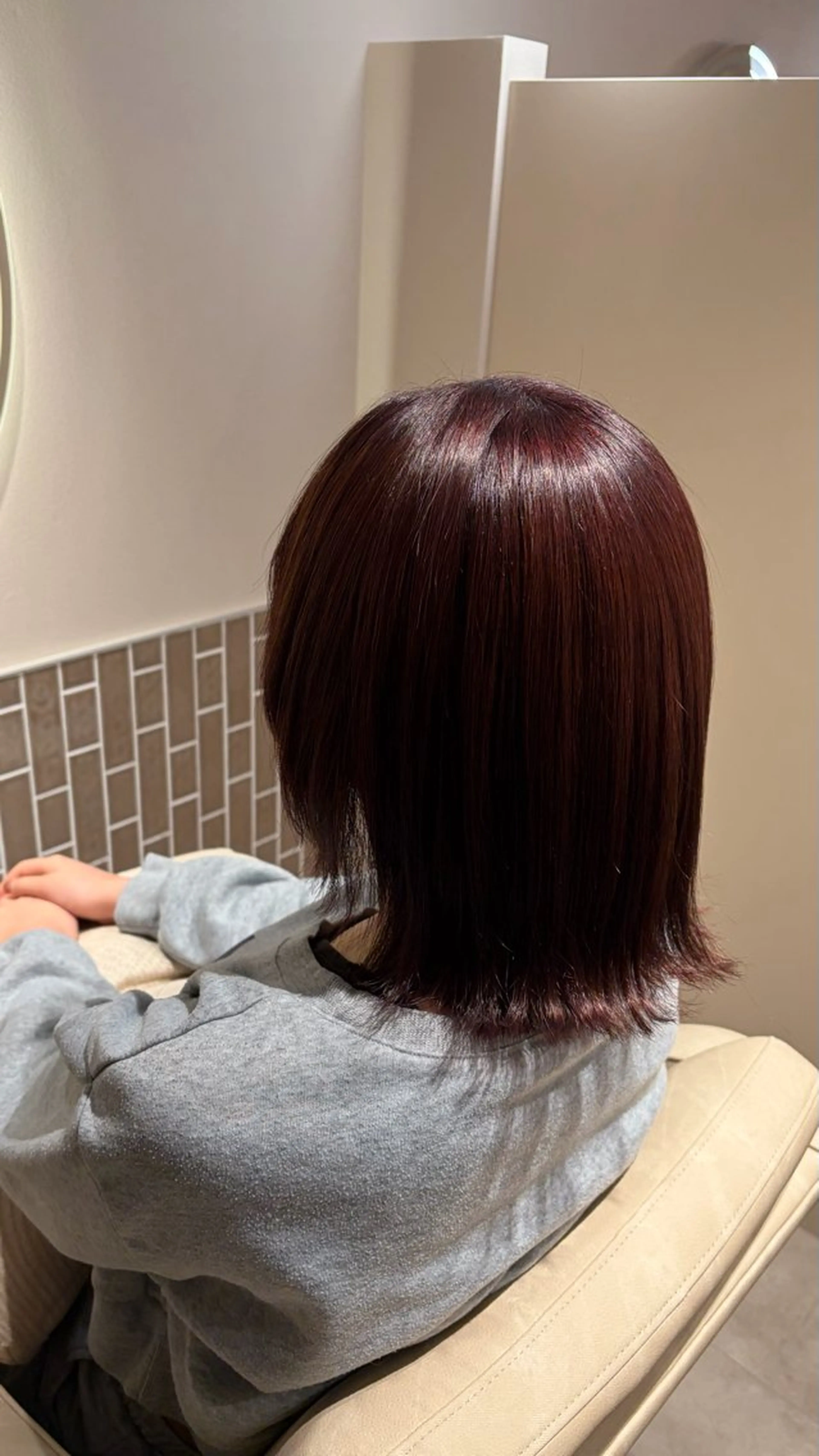 ミディアム カラー ヘアカラー トリートメント lane HAIR 千聖🦅🖤のヘアスタイル