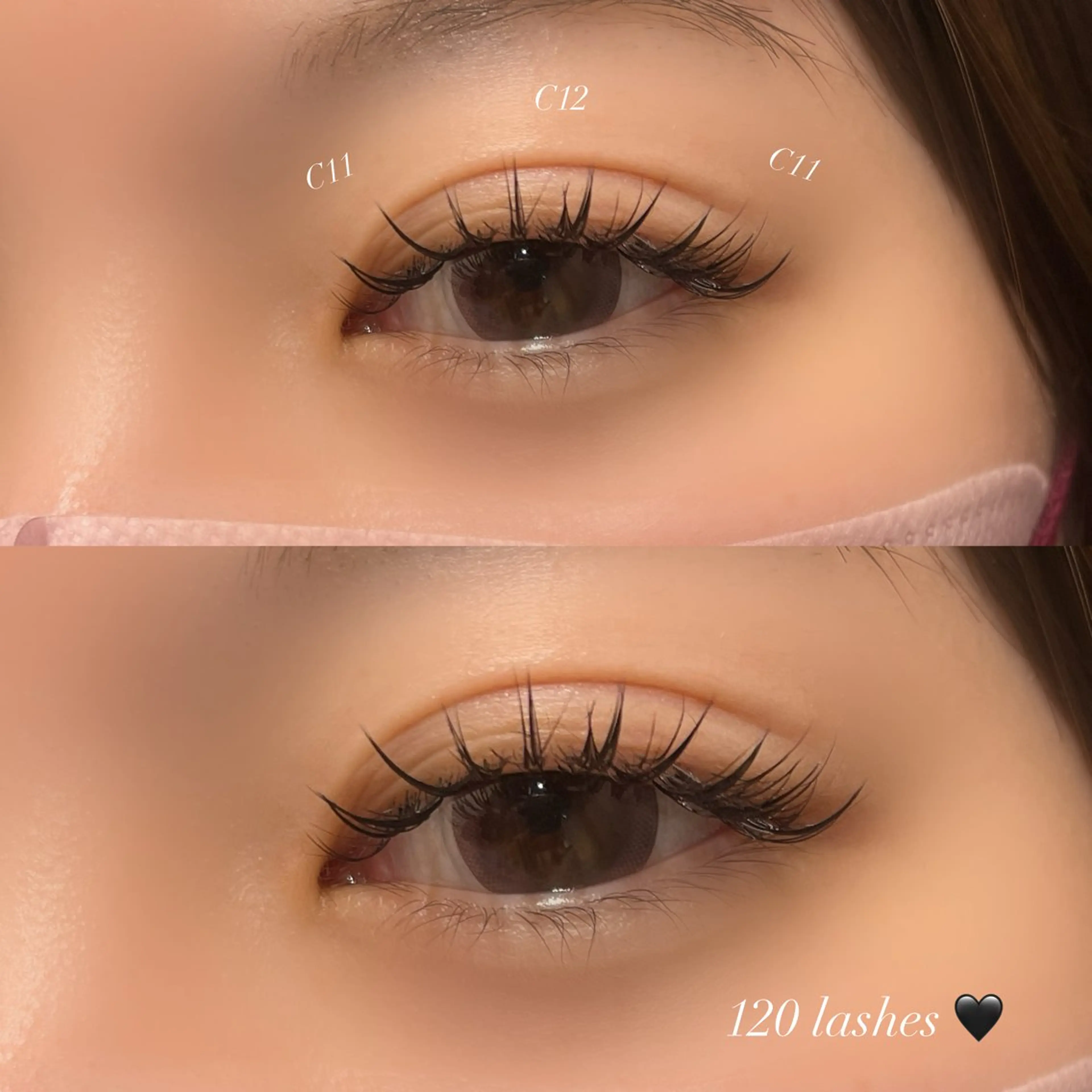 マツエク・マツパ マツエク mahina🦋 cp/iLaのマツエク・マツパデザイン