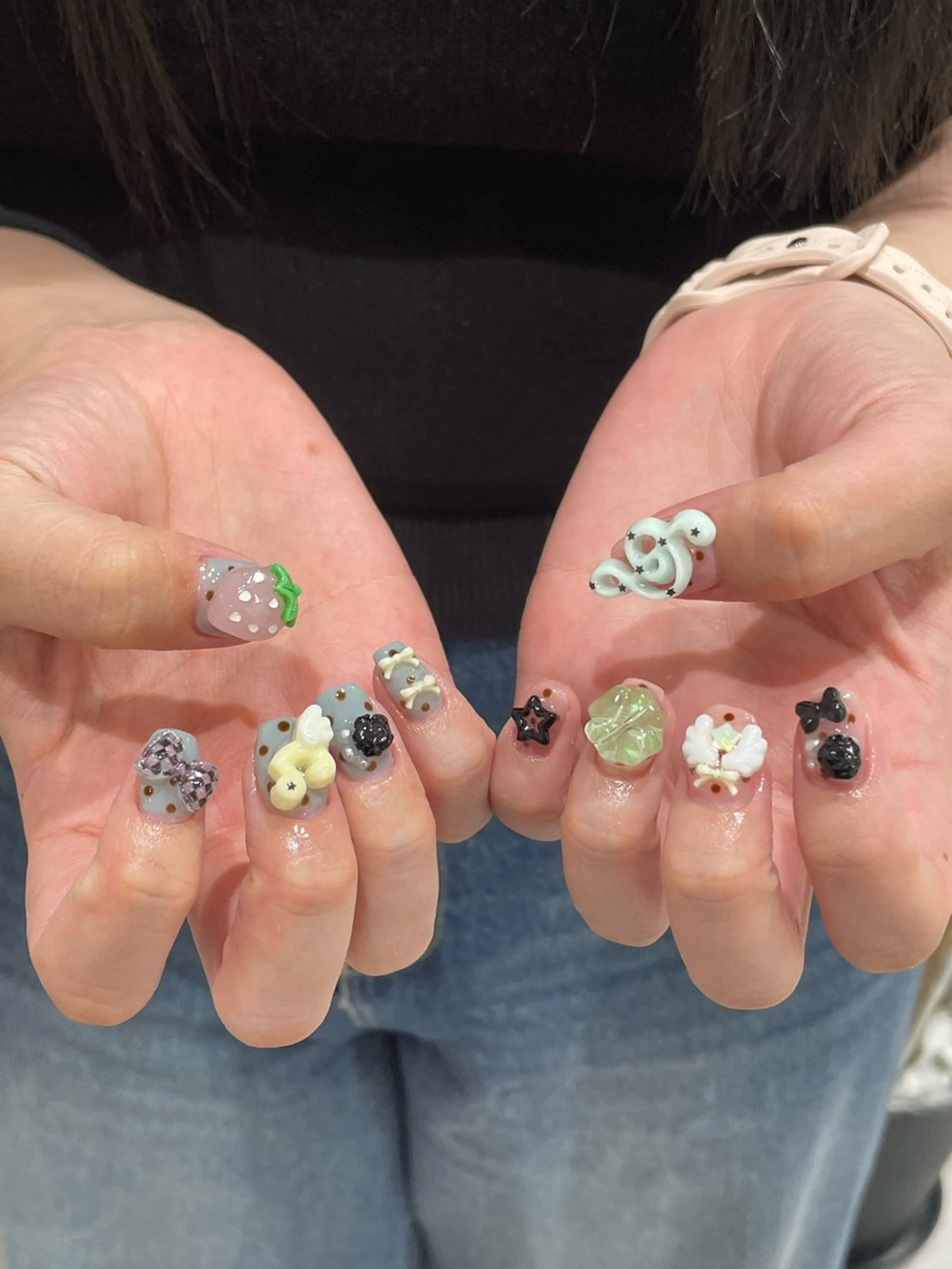 ネイル ハンドネイル GO TODAY 吉祥寺Glint所属・うの 韓国ﾈｲﾙ໒꒱⋆⭒˚のネイルデザイン