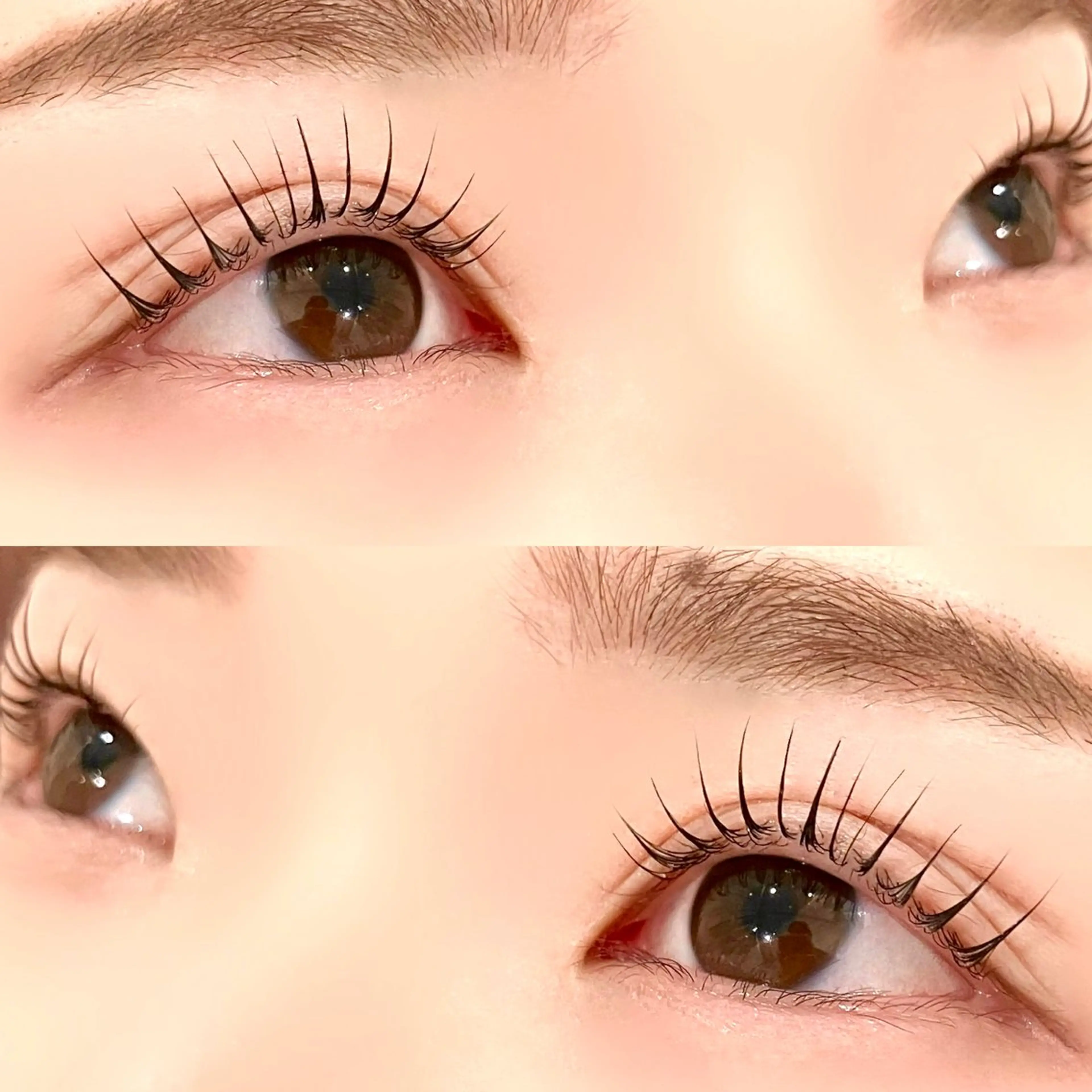 マツエク・マツパ 束感まつ毛 韓国風マツエク パリジェンヌラッシュリフト まつげパーマ 一重×まつ毛パーマ 束感まつげ｜ユキ 高評価｜堀江のマツエク・マツパデザイン