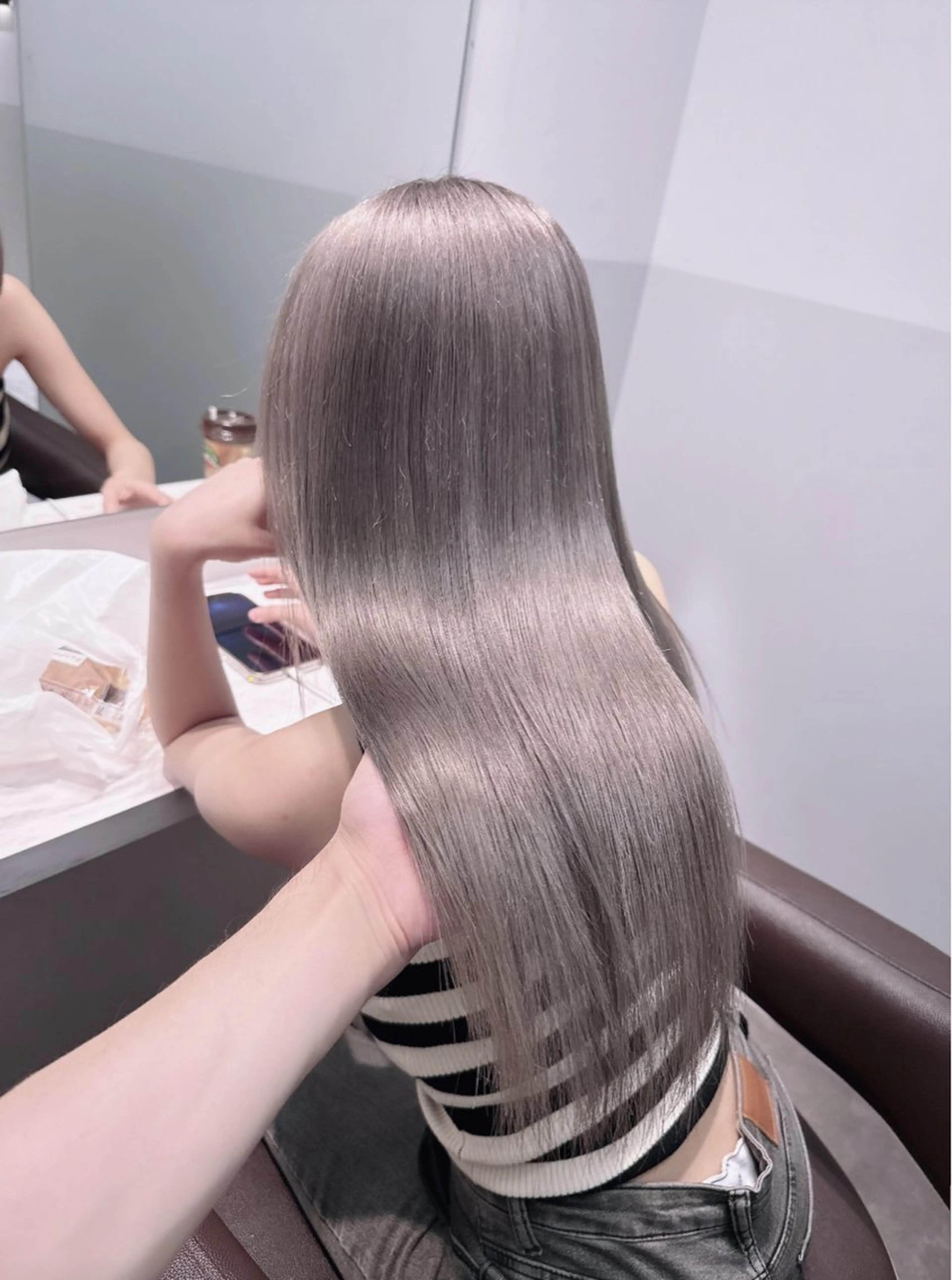 ロング カラー ヘアアレンジ メンズ ヘアカラー トリートメント ハイトーン美容師 MASATOのヘアスタイル