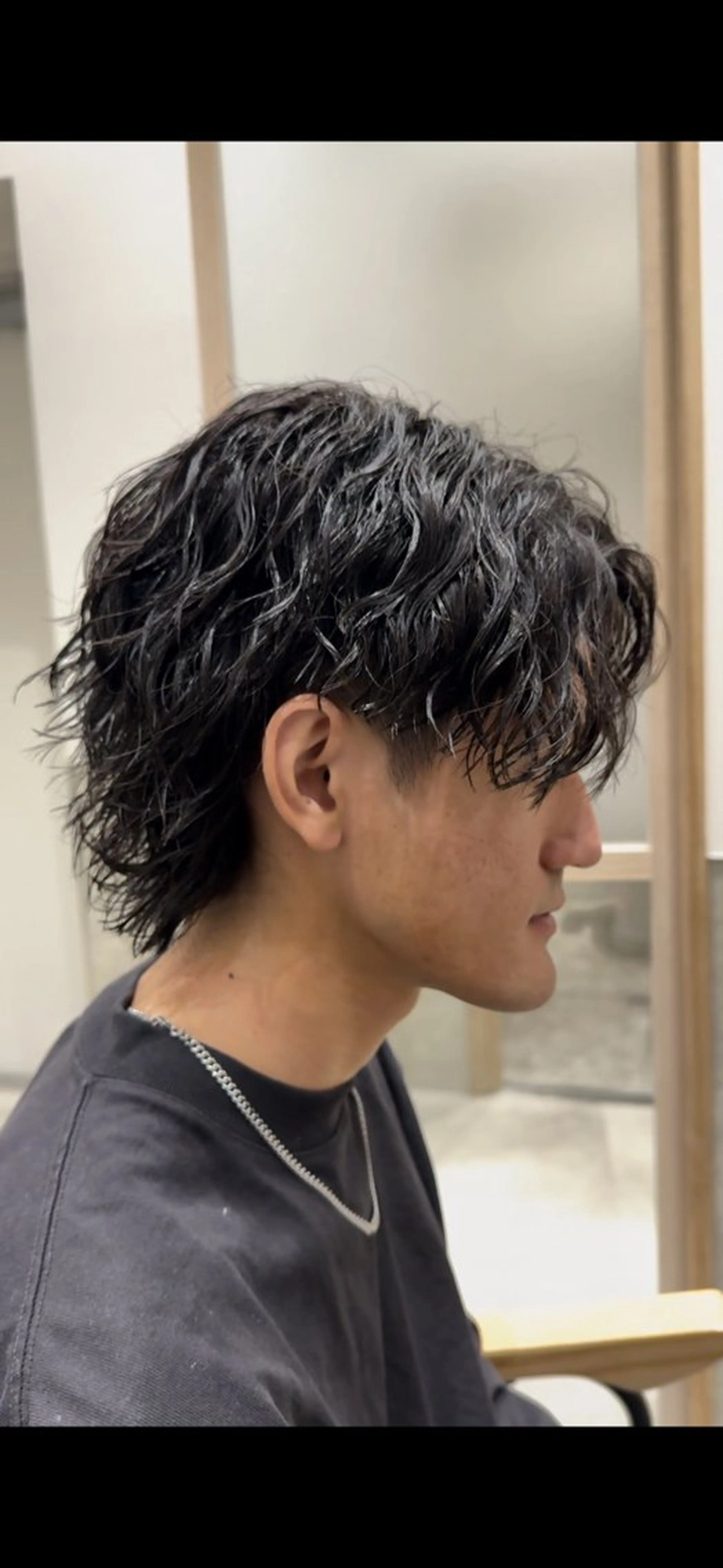 ショート ウルフカット カット パーマ Re.Meiro(リ・メイロ)所属・メンズカット/ 沖縄市/村田亮太のヘアスタイル