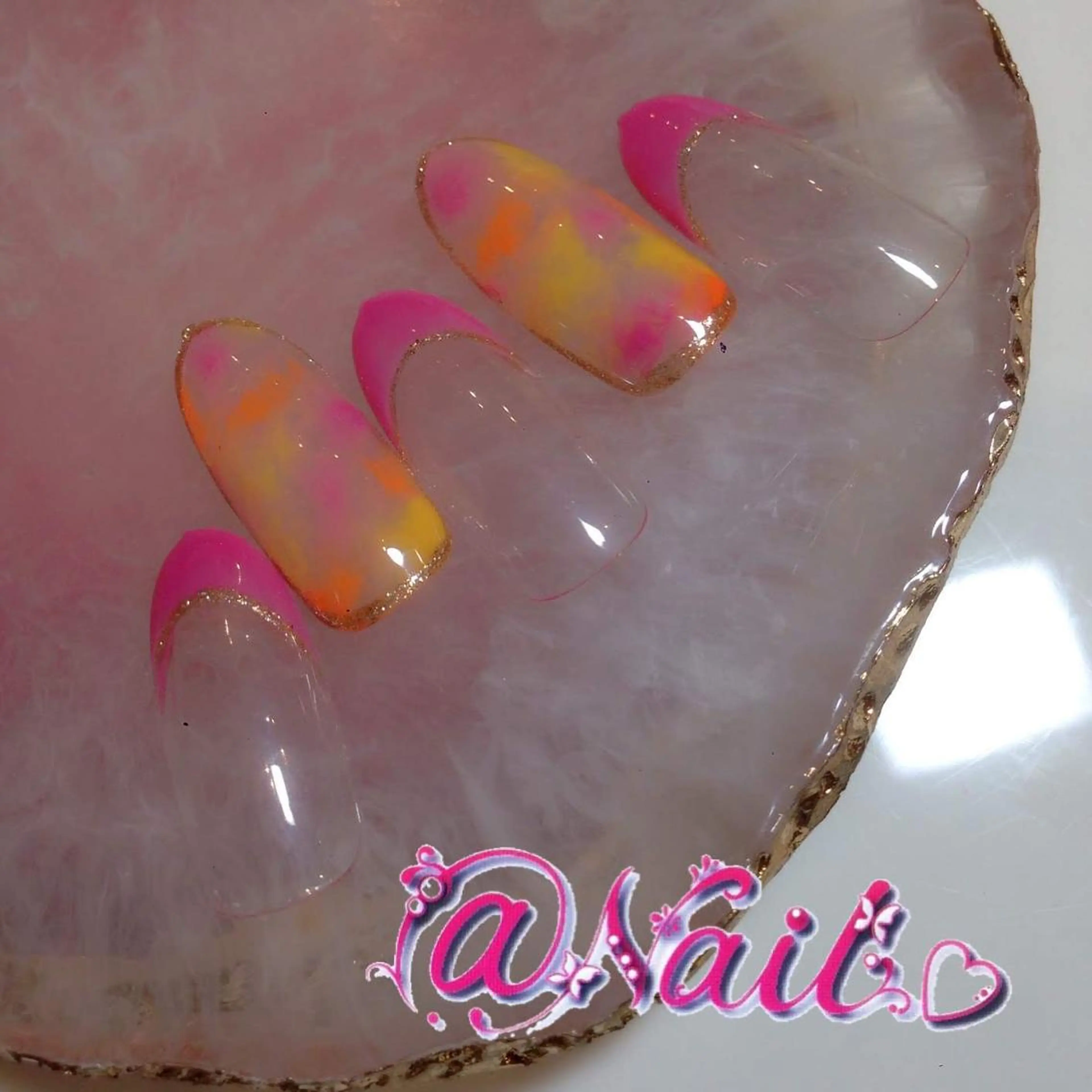 ネイル ネイルチップ 小尾 栞のネイルデザイン