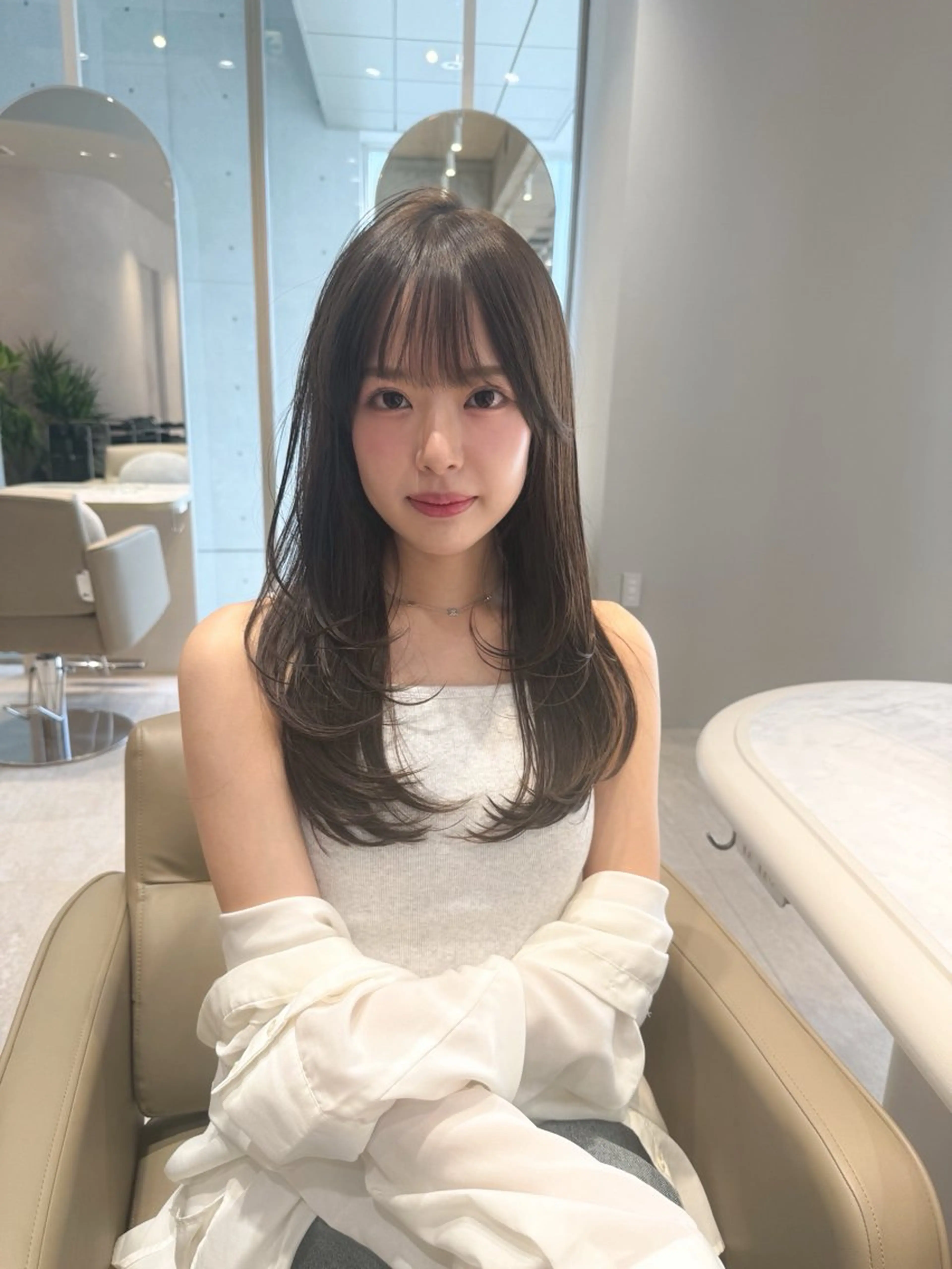 セミロング Agnos 青山/ saya🌼のヘアスタイル