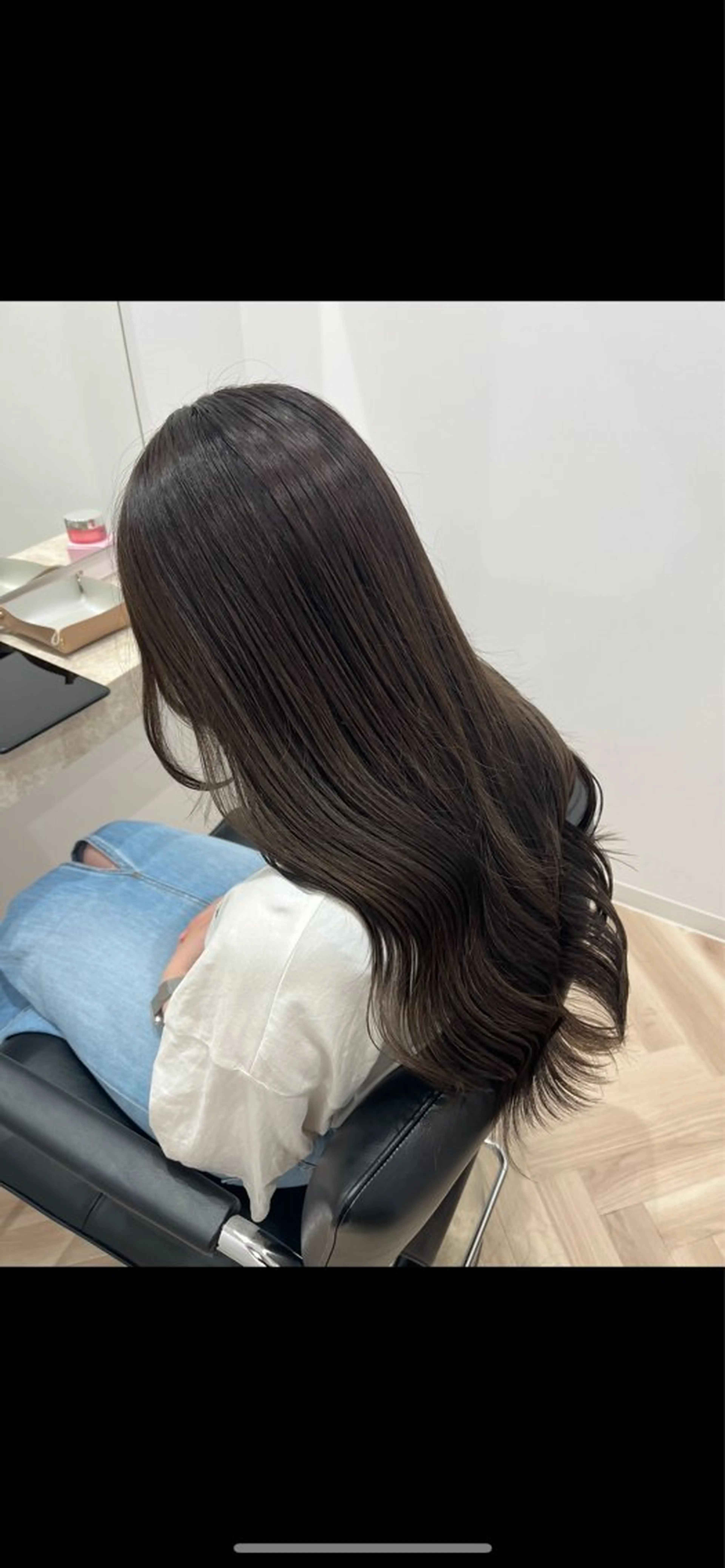 ロング カラー ブラウンカラー オリーブブラウン カット ヘアカラー トリートメント 🫧ぷる艶カラー🫧 Yuubi🦩のヘアスタイル