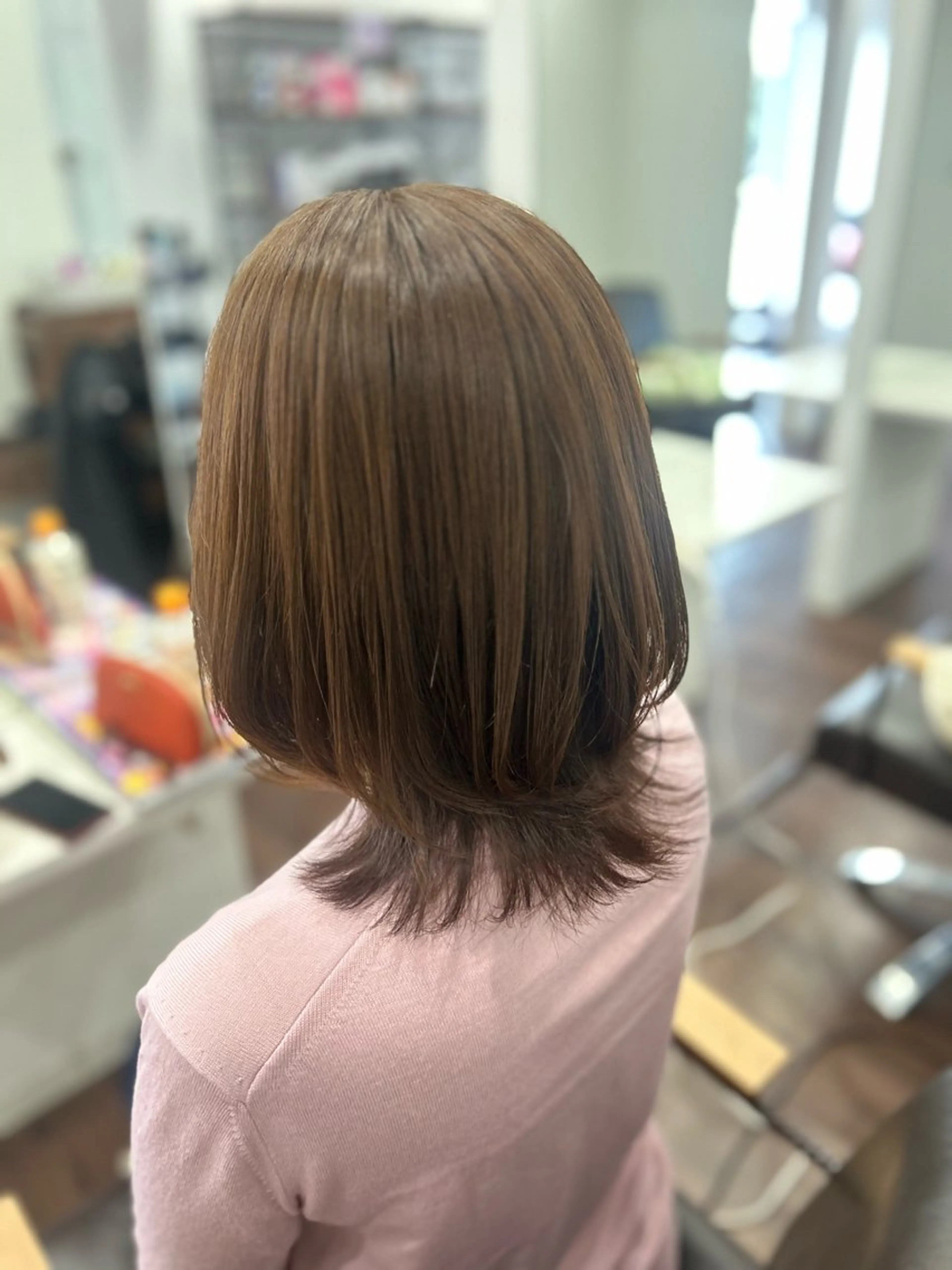 ミディアム カラー ヘアアレンジ 🤍 minaのヘアスタイル