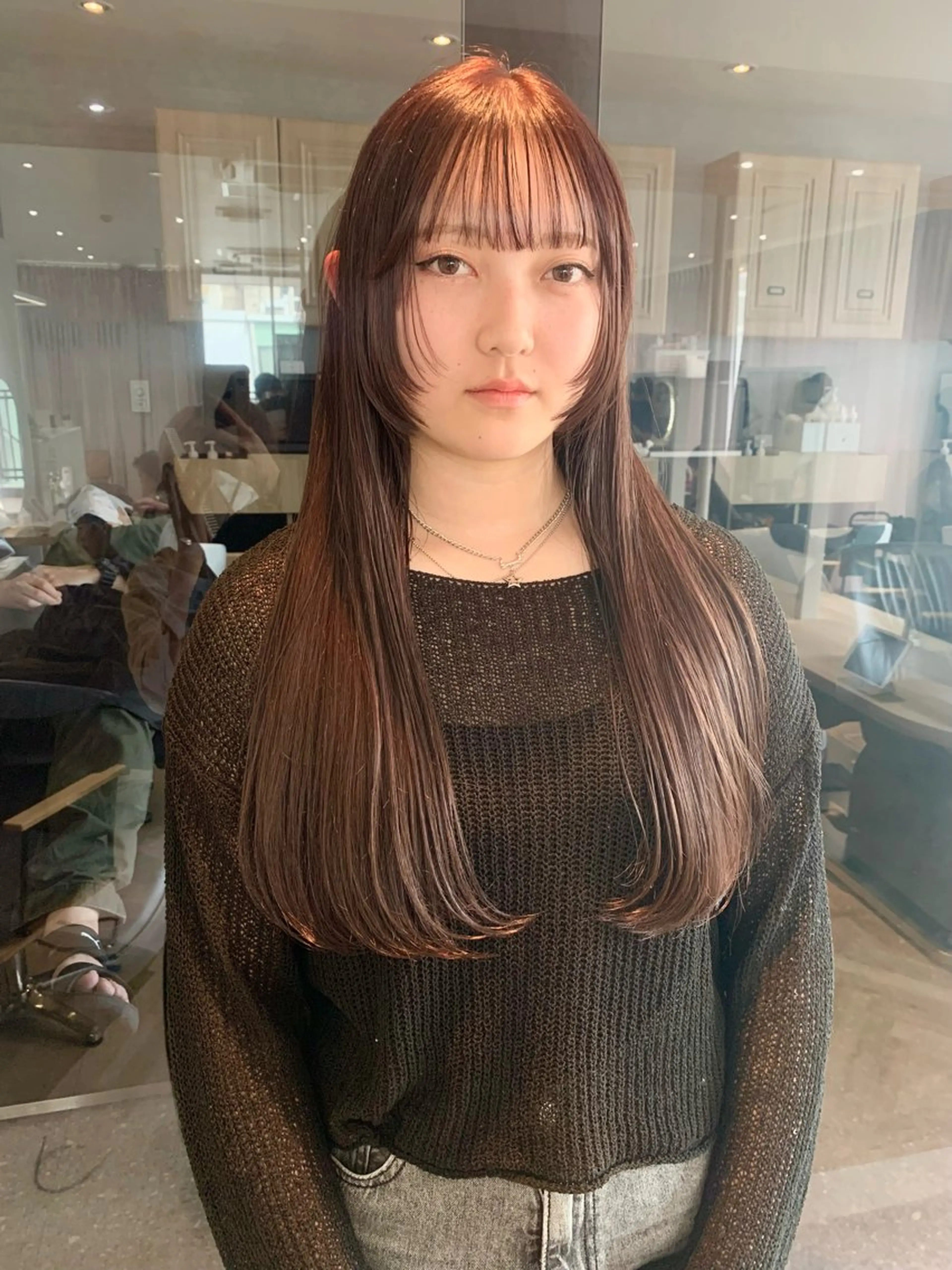 ロング カラー 韓国ヘア🇰🇷/ 顔周り/松田光里のヘアスタイル