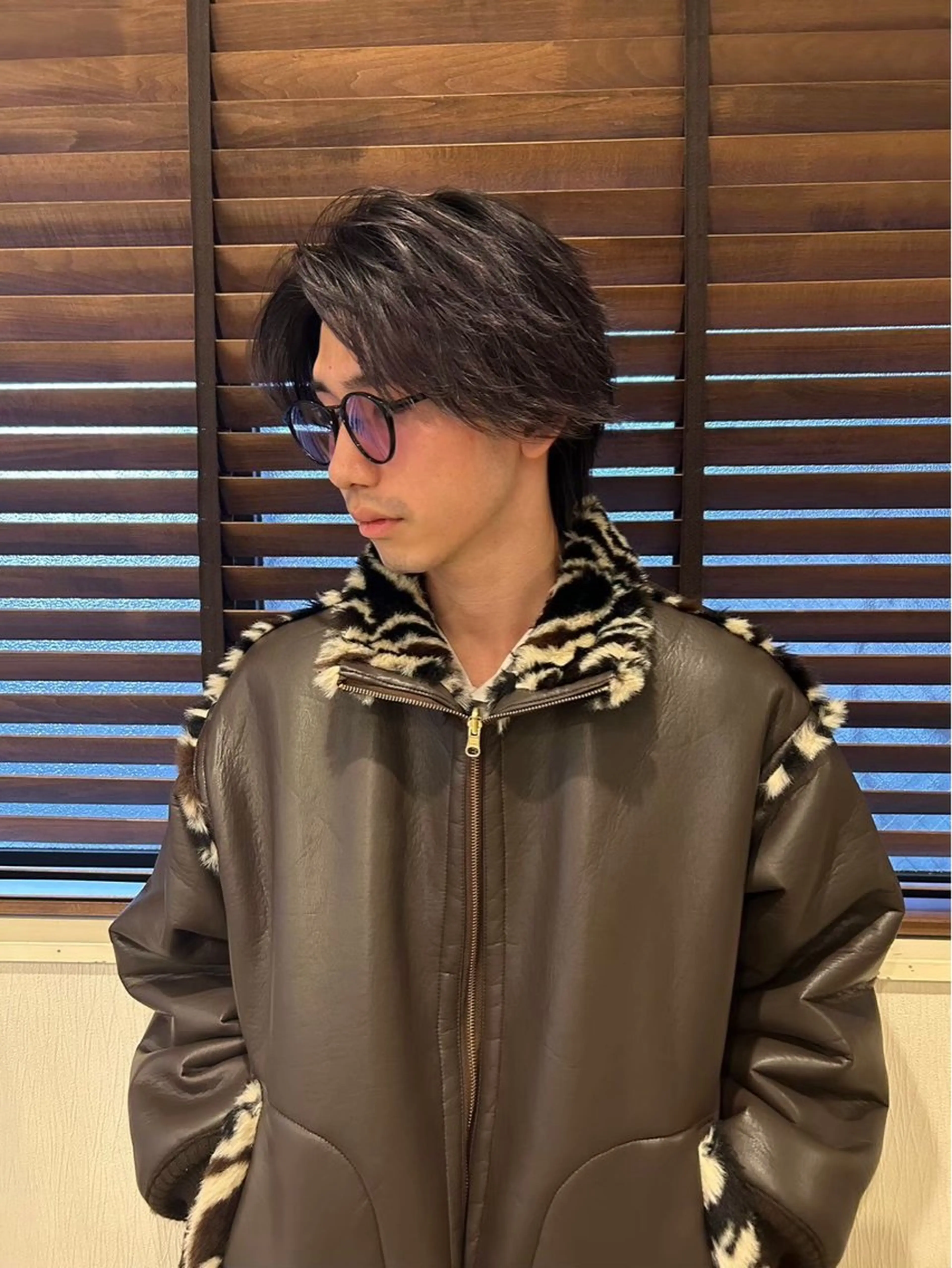 ミディアム カラー メンズ 榊原 貫太のヘアスタイル