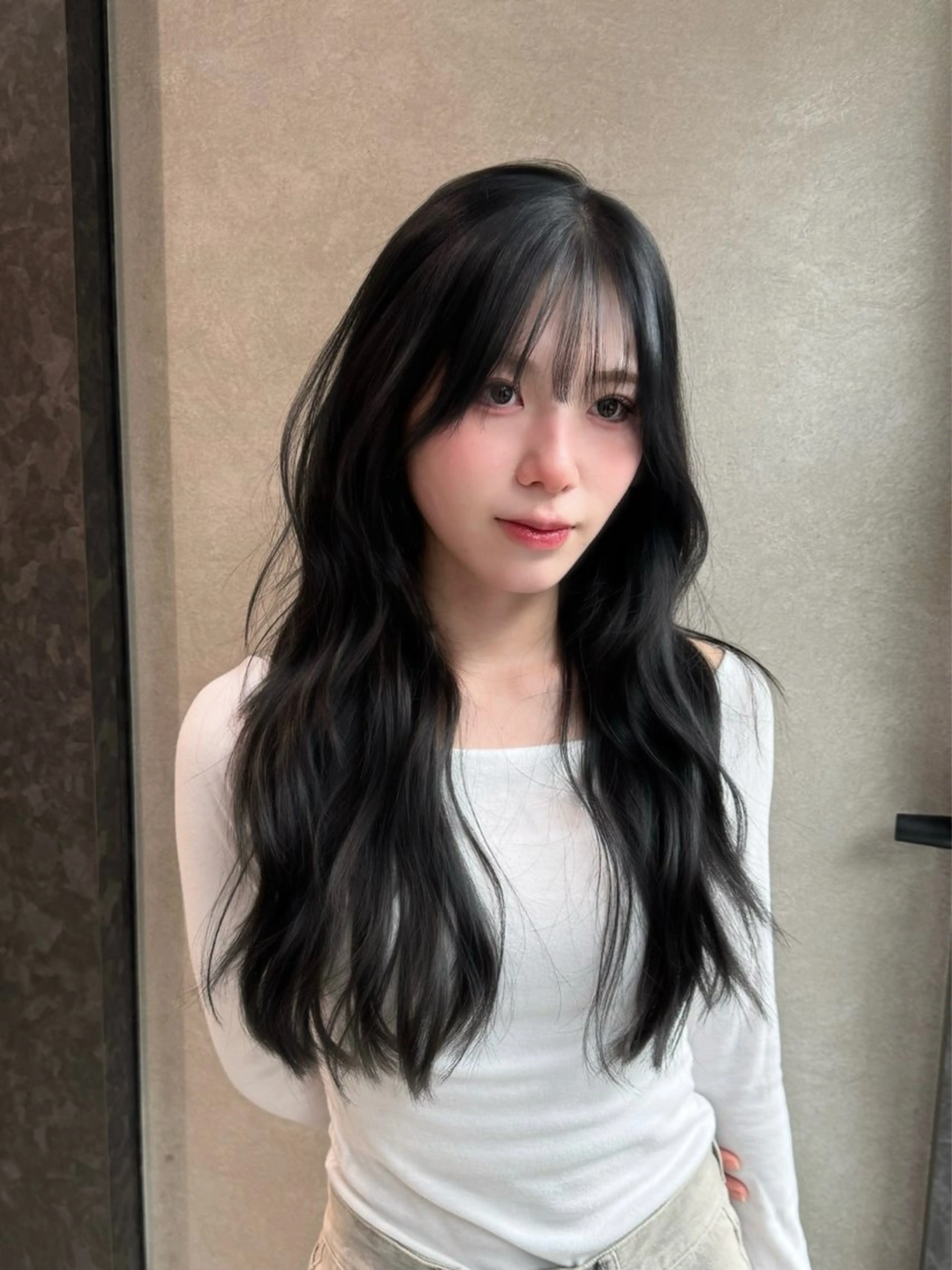 ロング カラー ワンカールで盛れる レイヤー🎀Macoのヘアスタイル